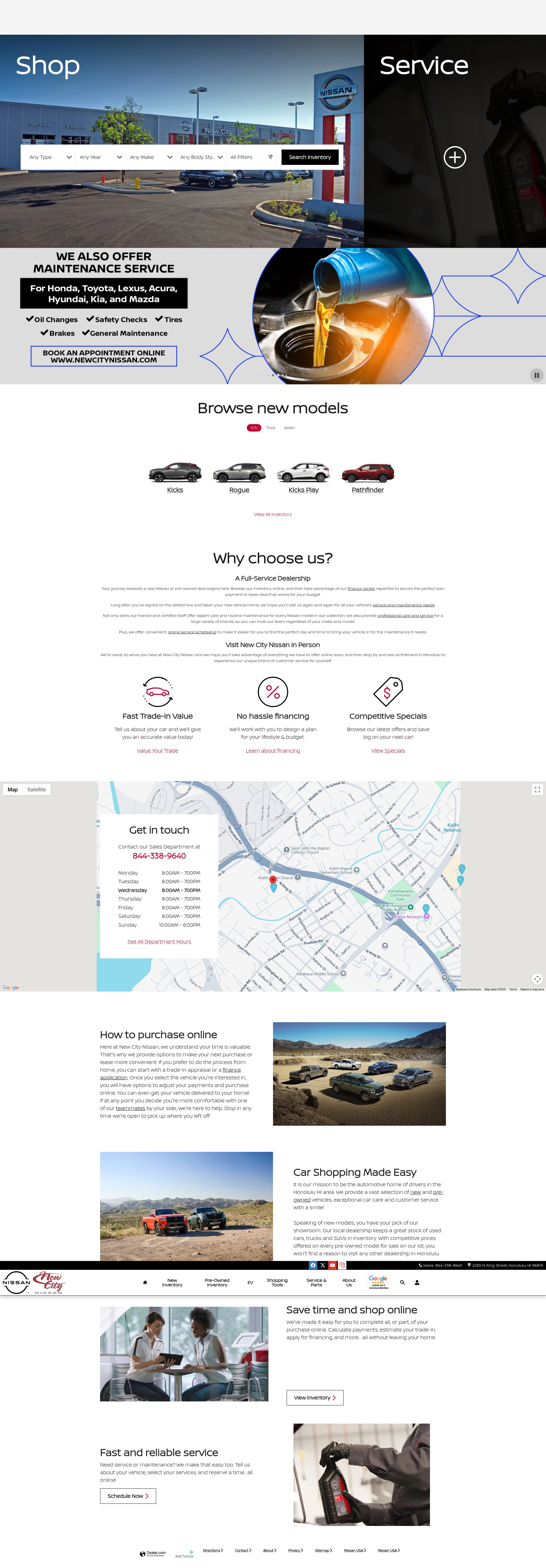 Screenshot of www.newcitynissan.com