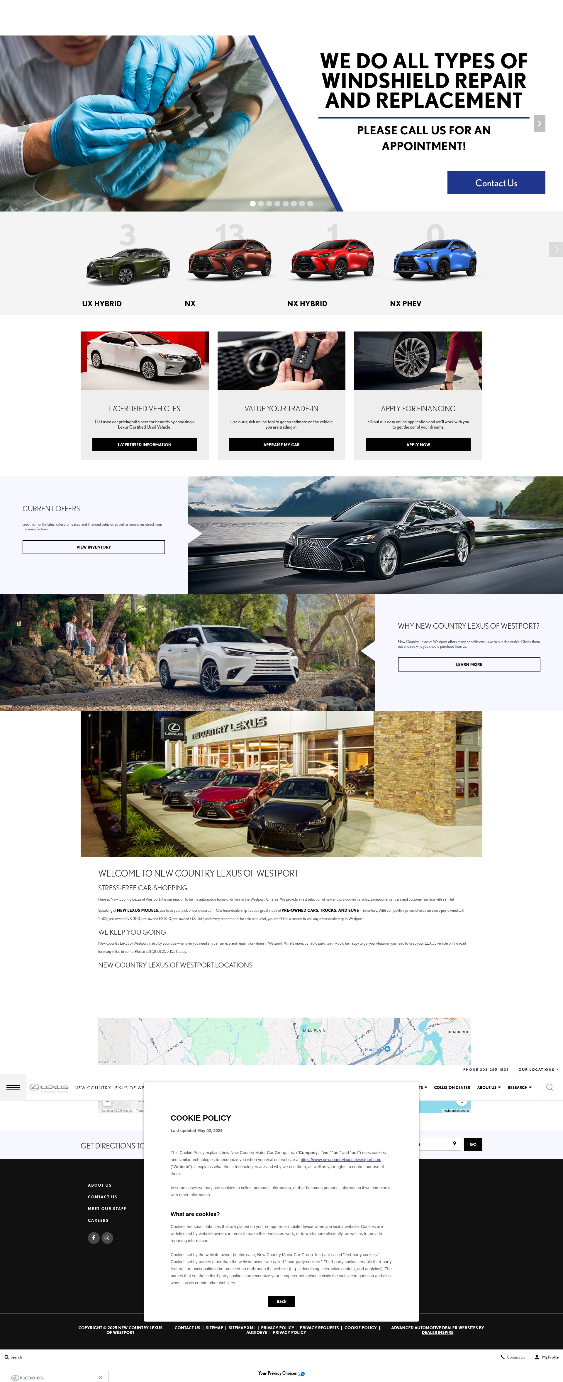Screenshot of www.newcountrylexusofwestport.com