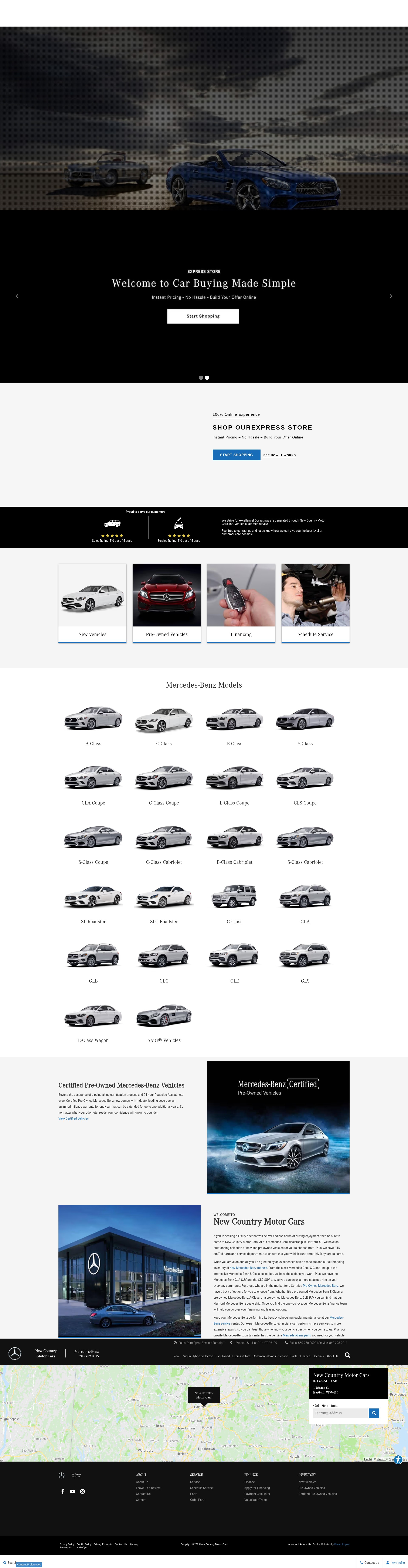 Screenshot of www.newcountrymercedes.com