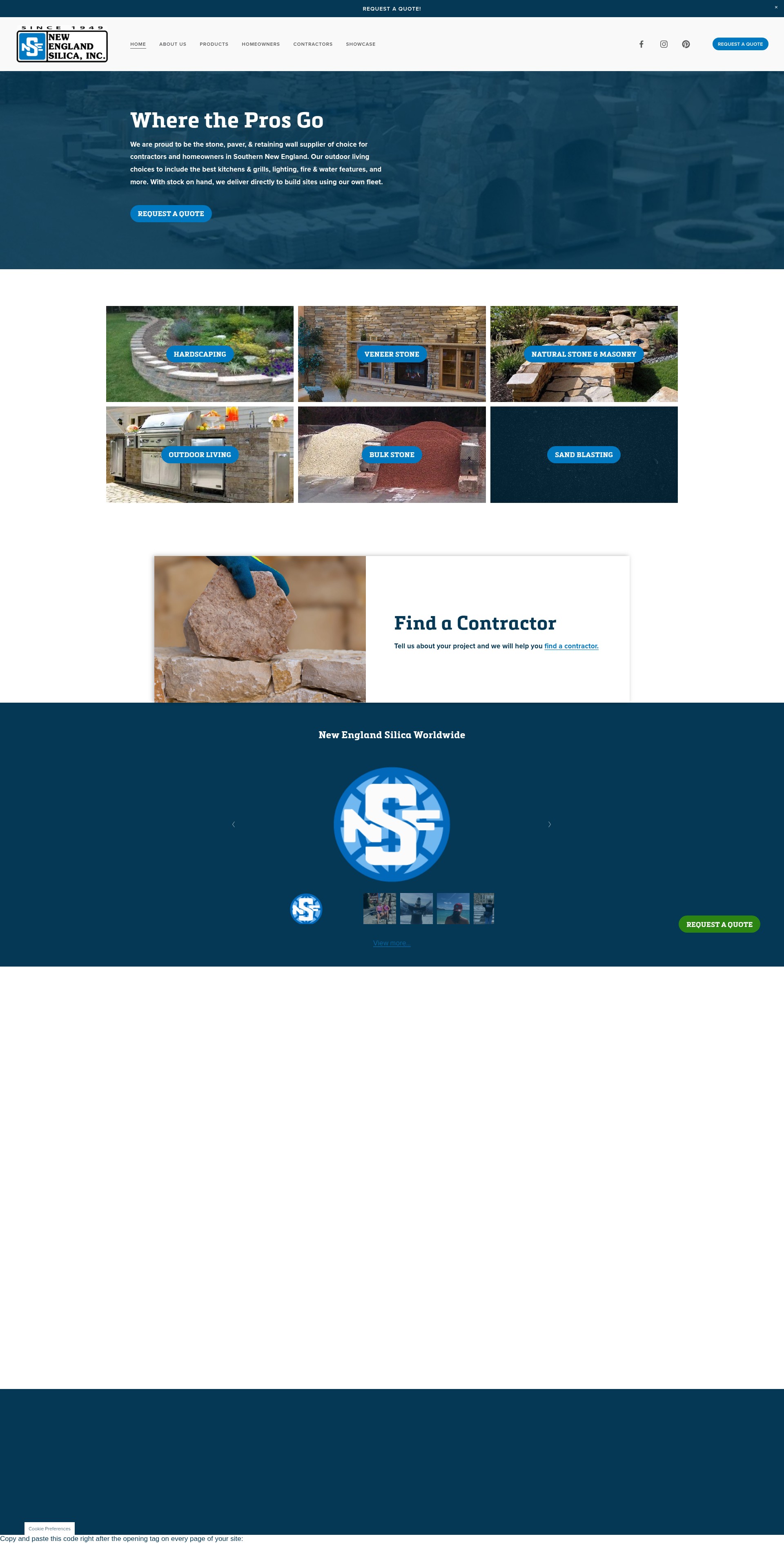 Screenshot of www.newenglandsilica.com