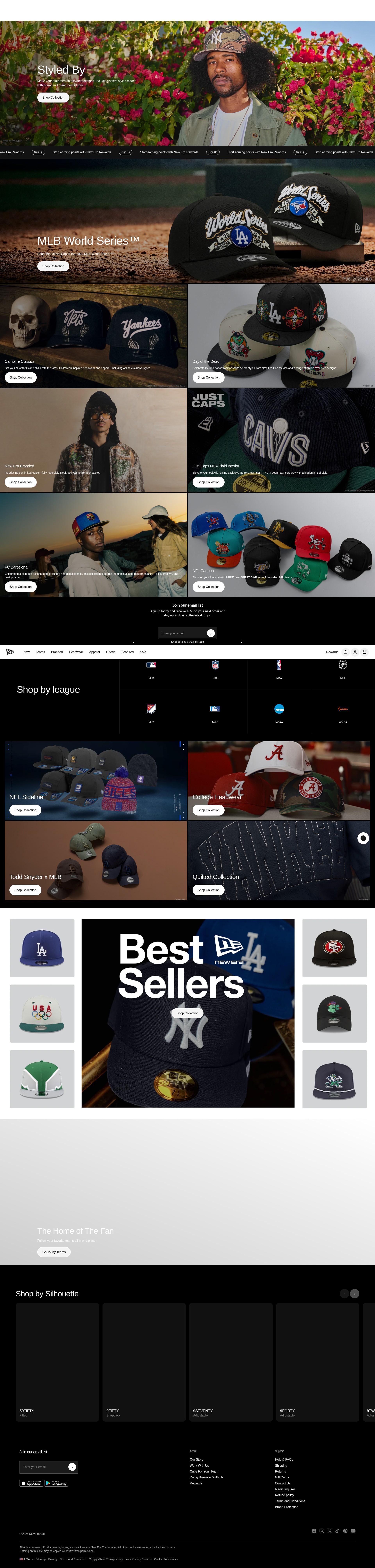 Screenshot of www.neweracap.com