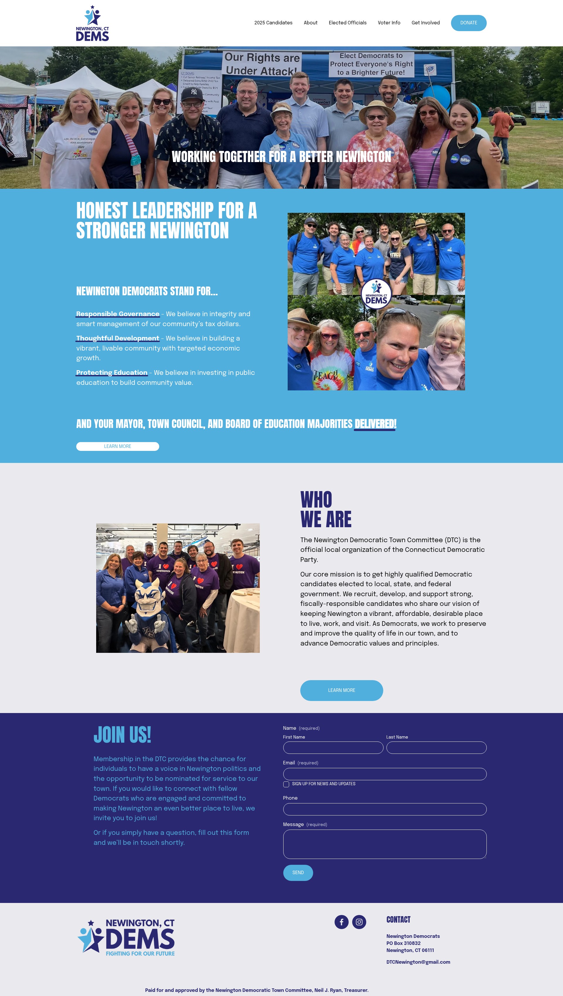 Screenshot of www.newingtondems.org