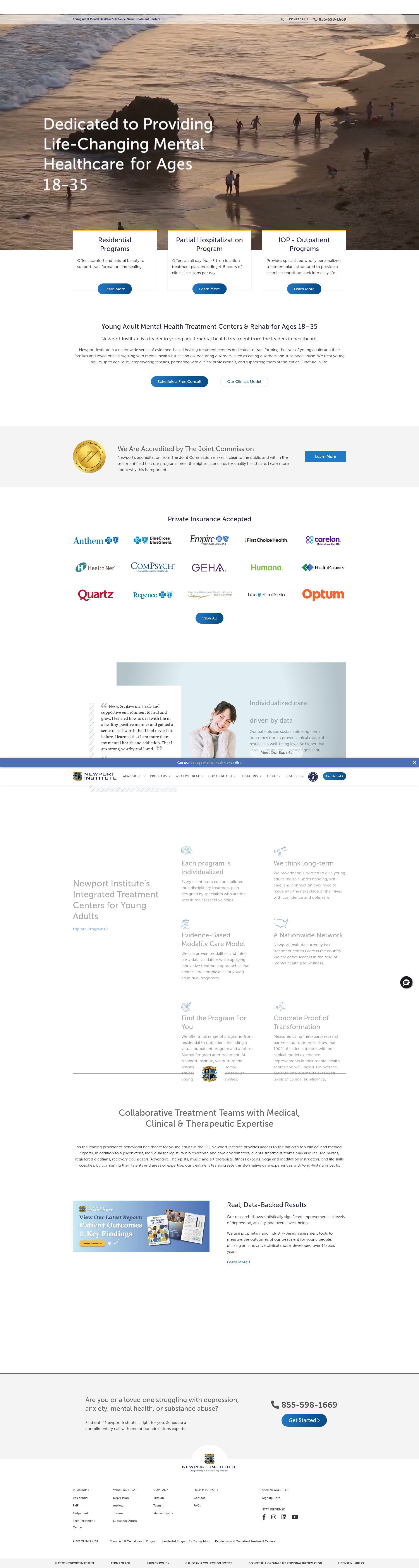 Screenshot of www.newportinstitute.com