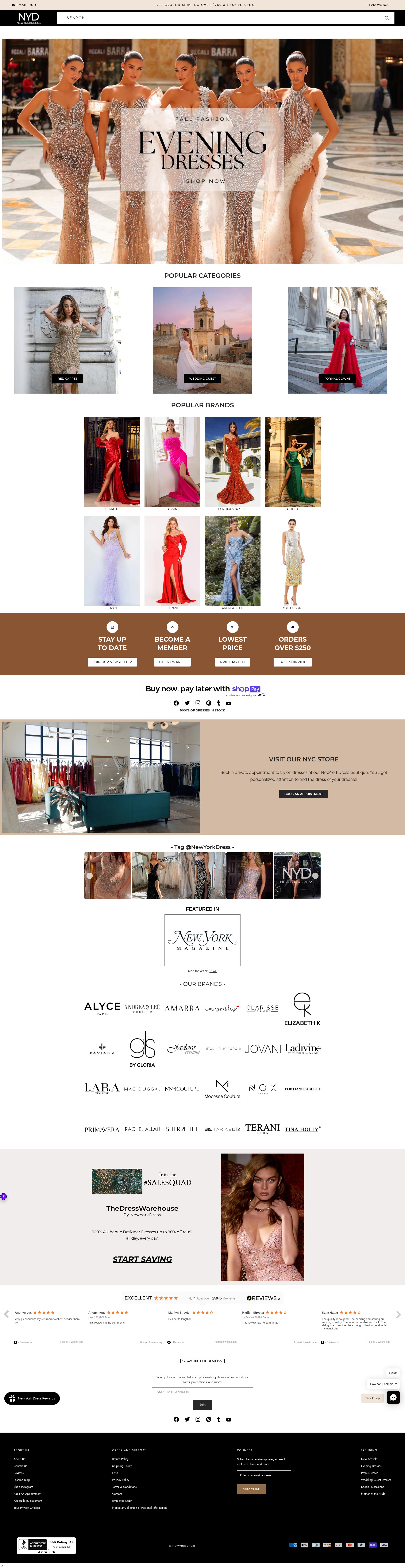 Screenshot of www.newyorkdress.com