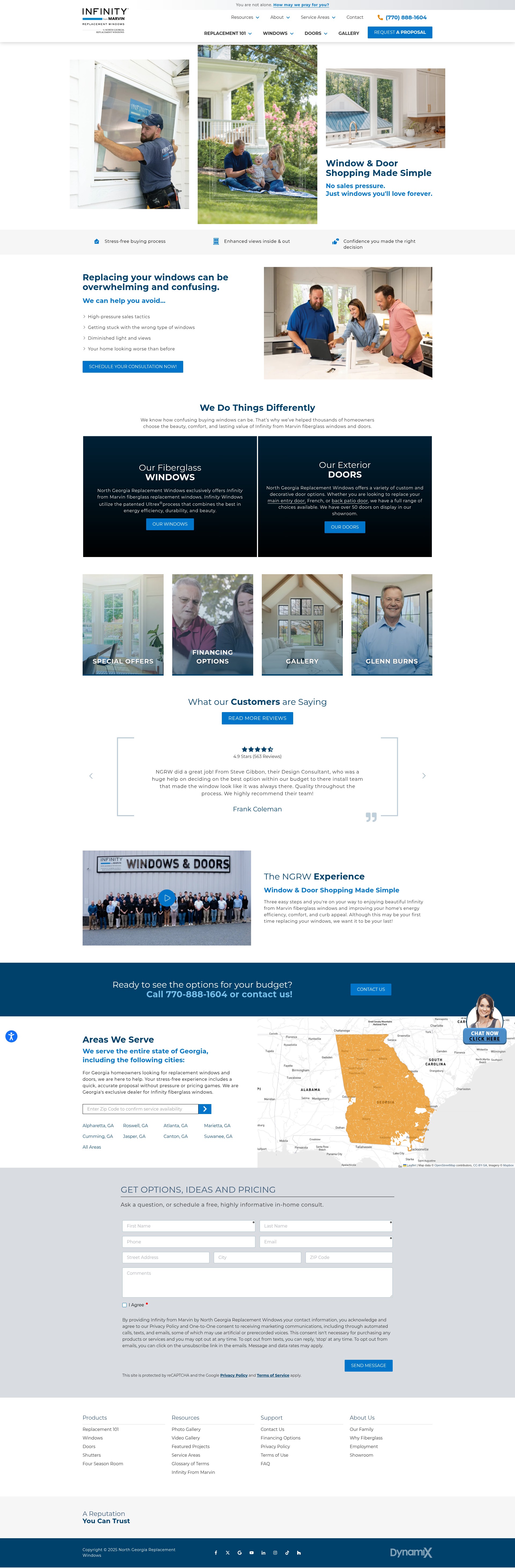 Screenshot of www.ngwindows.com