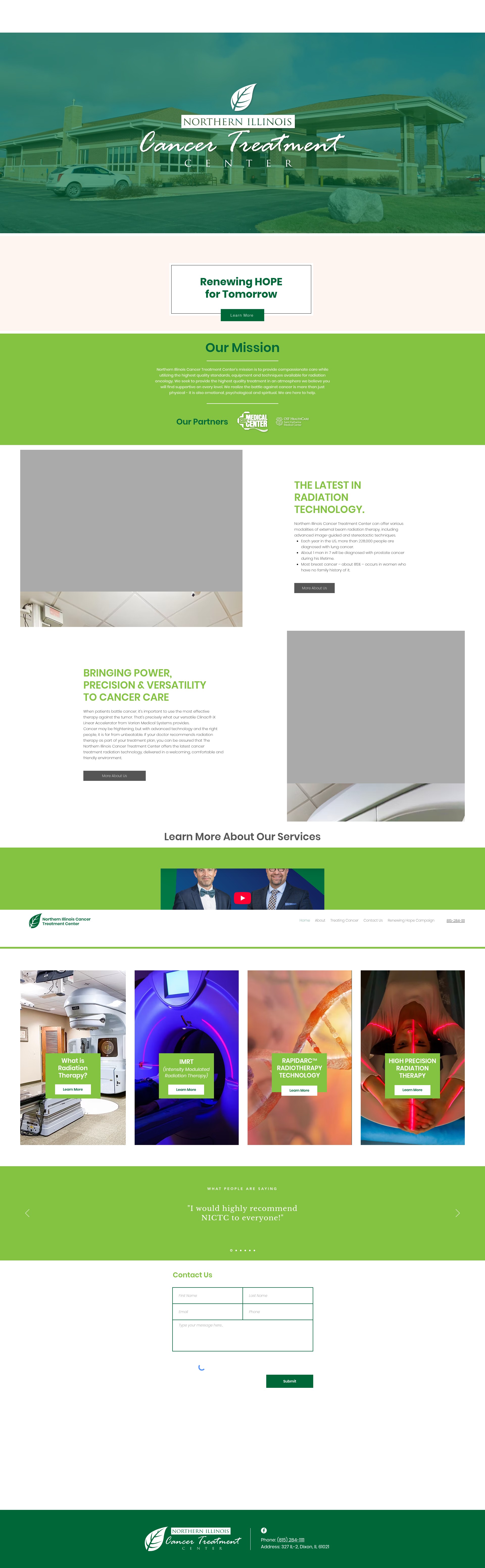 Screenshot of www.nicancer.com