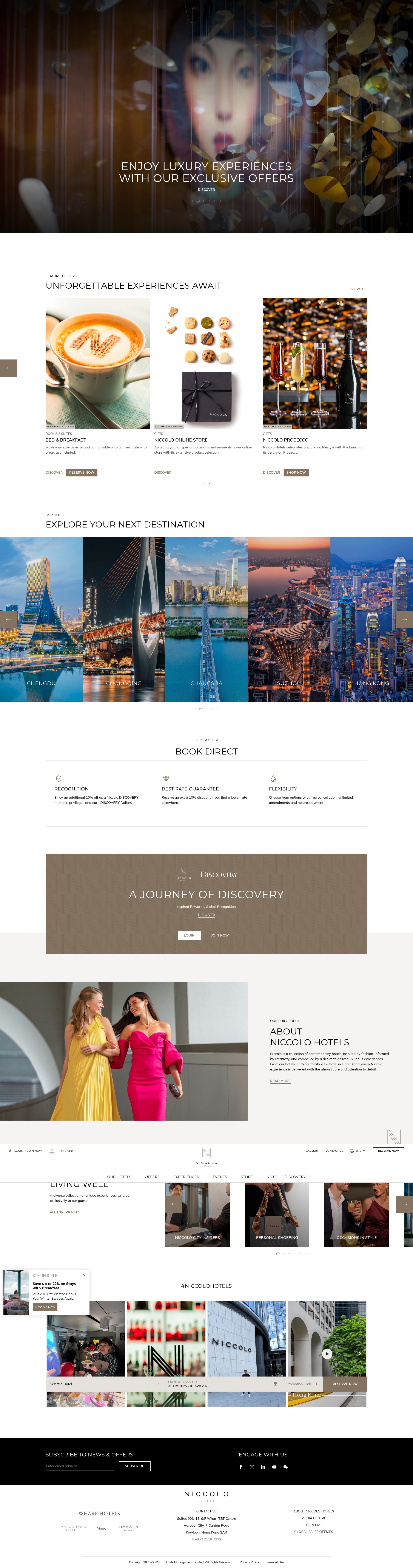Screenshot of www.niccolohotels.com