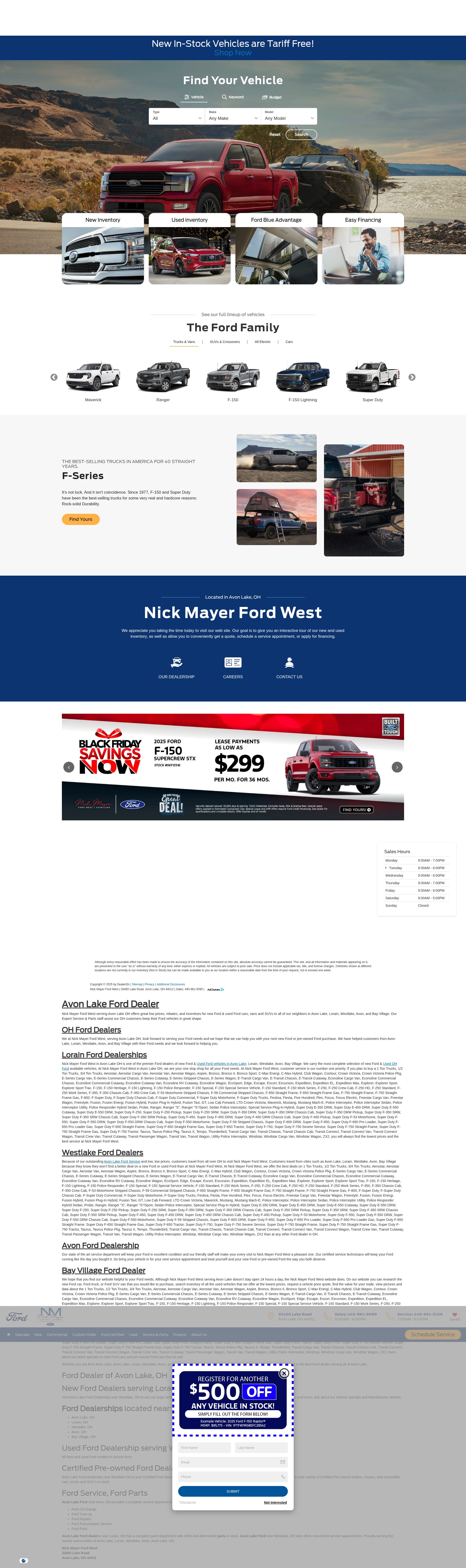 Screenshot of www.nickmayerfordwest.com