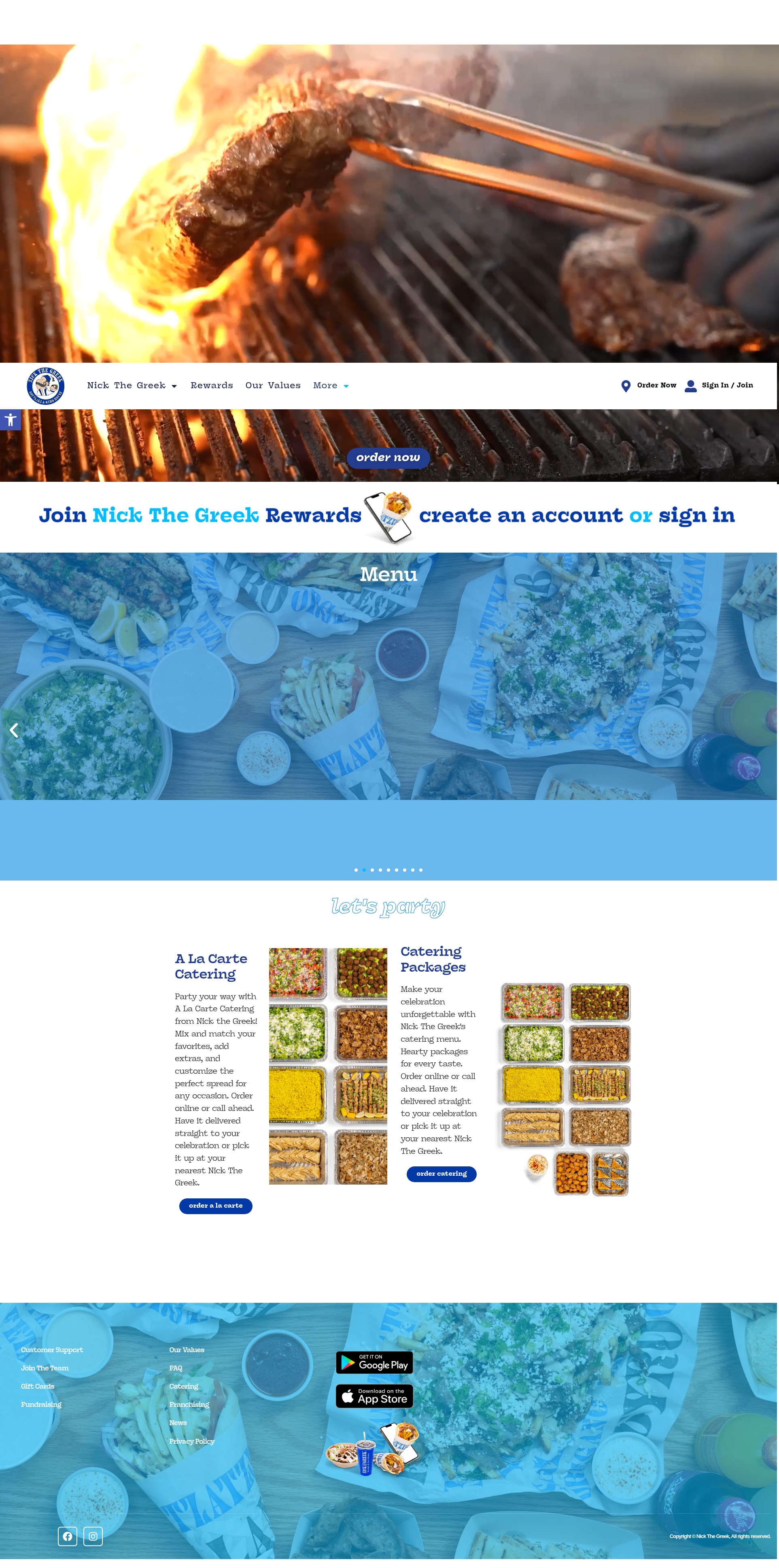 Screenshot of www.nickthegreek.com