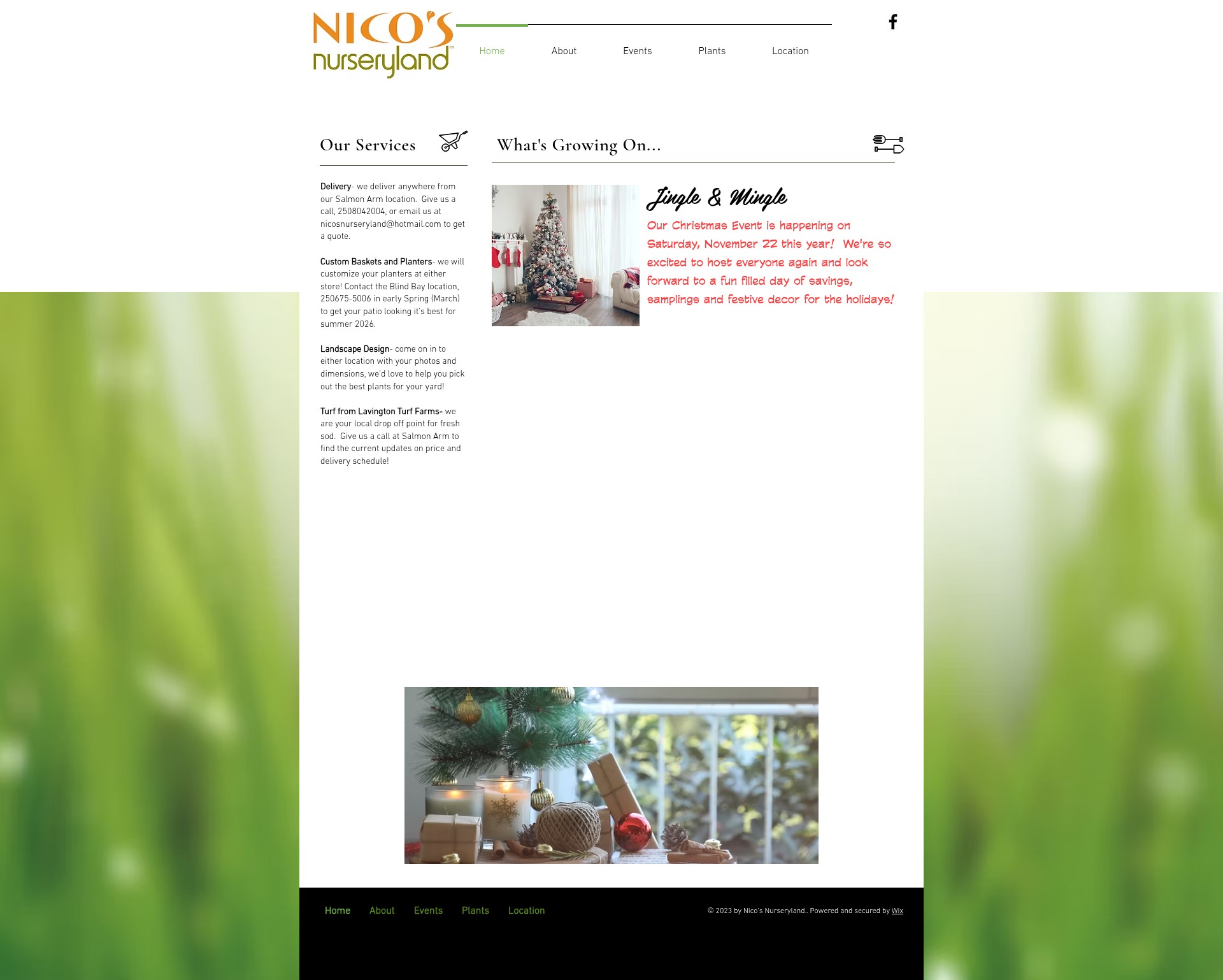 Screenshot of www.nicosnurseryland.com