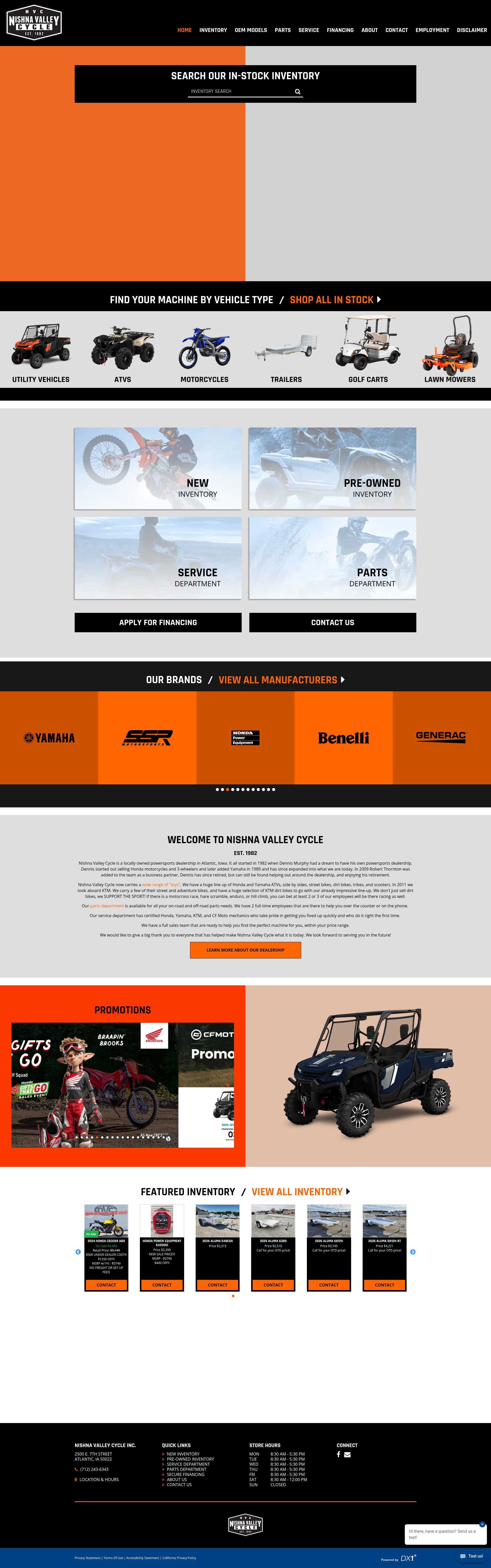 Screenshot of www.nishnavalleycycle.com