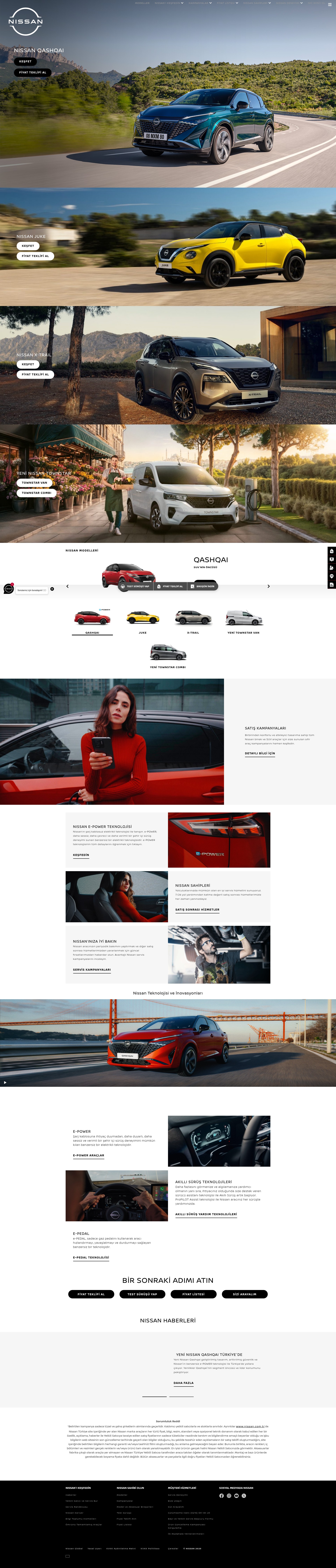 Screenshot of www.nissan.com.tr
