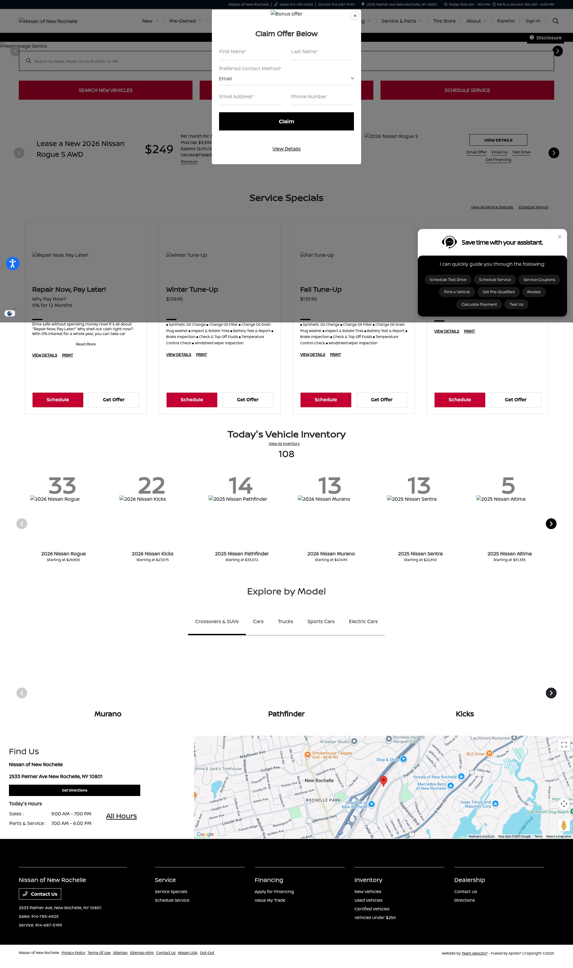 Screenshot of www.nissanofnewrochelle.com