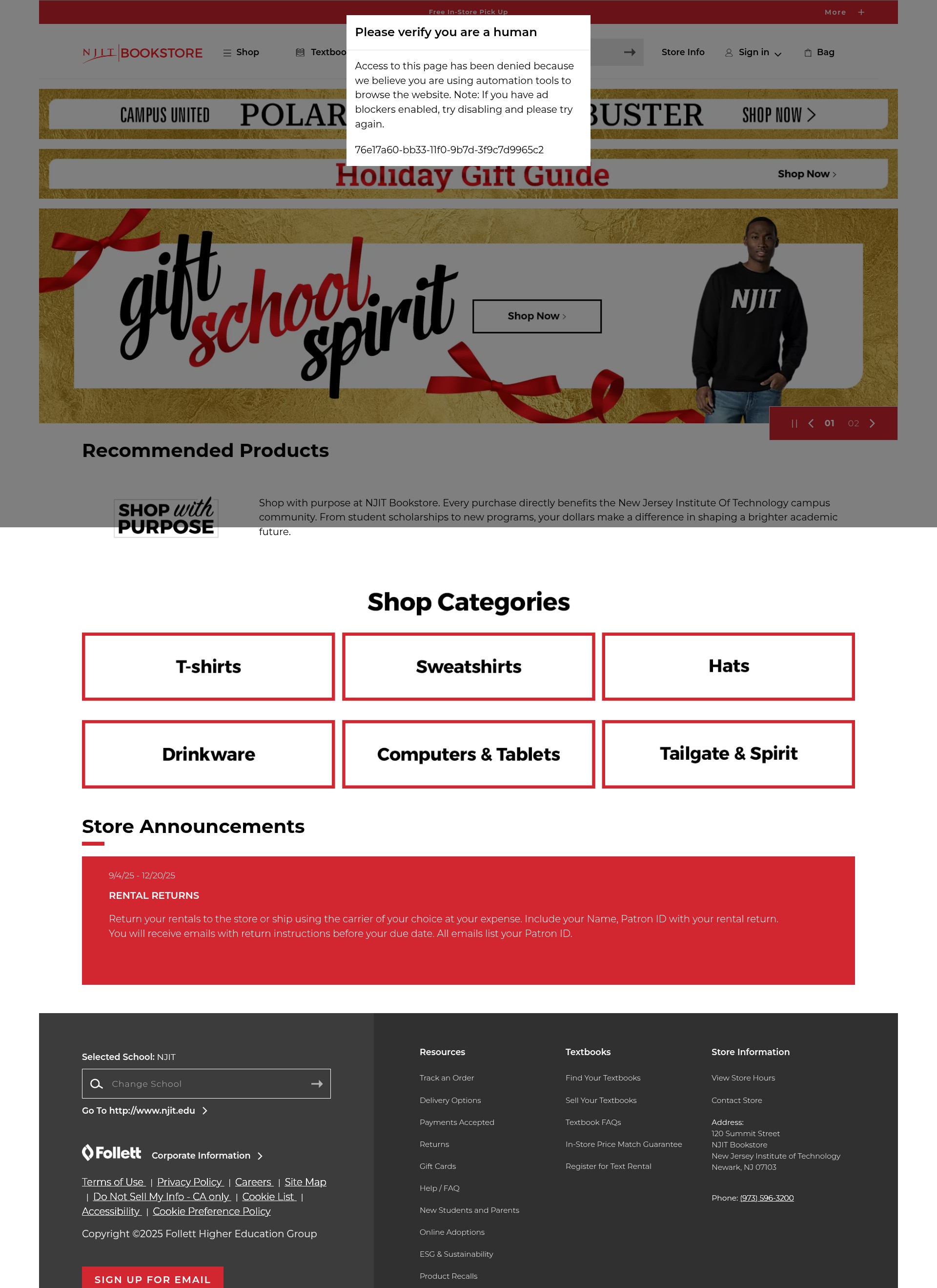 Screenshot of www.njit.edu