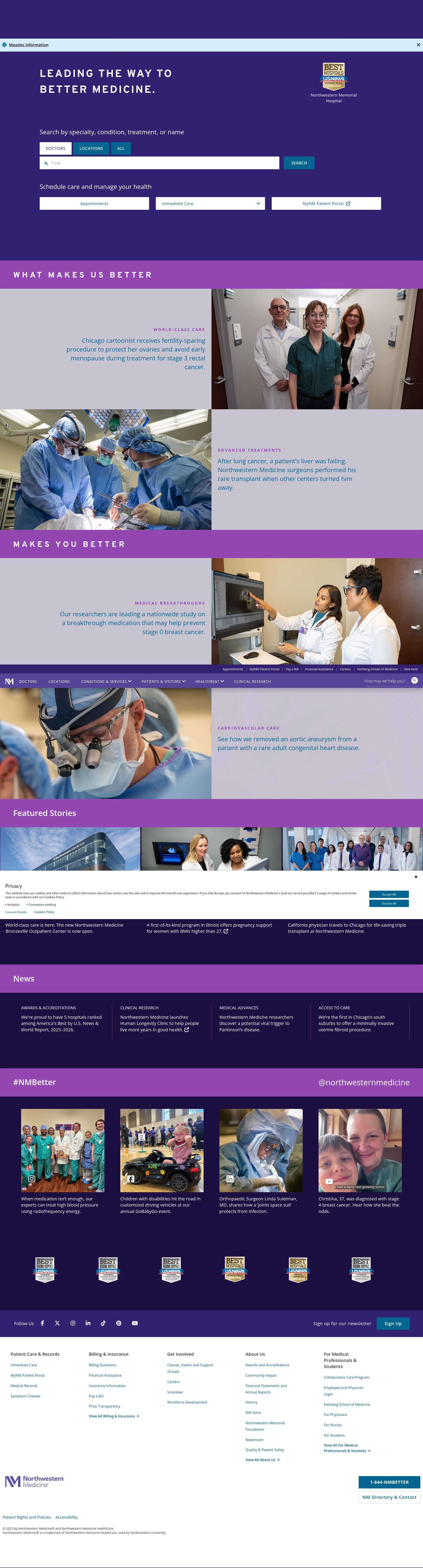 Screenshot of www.nm.org