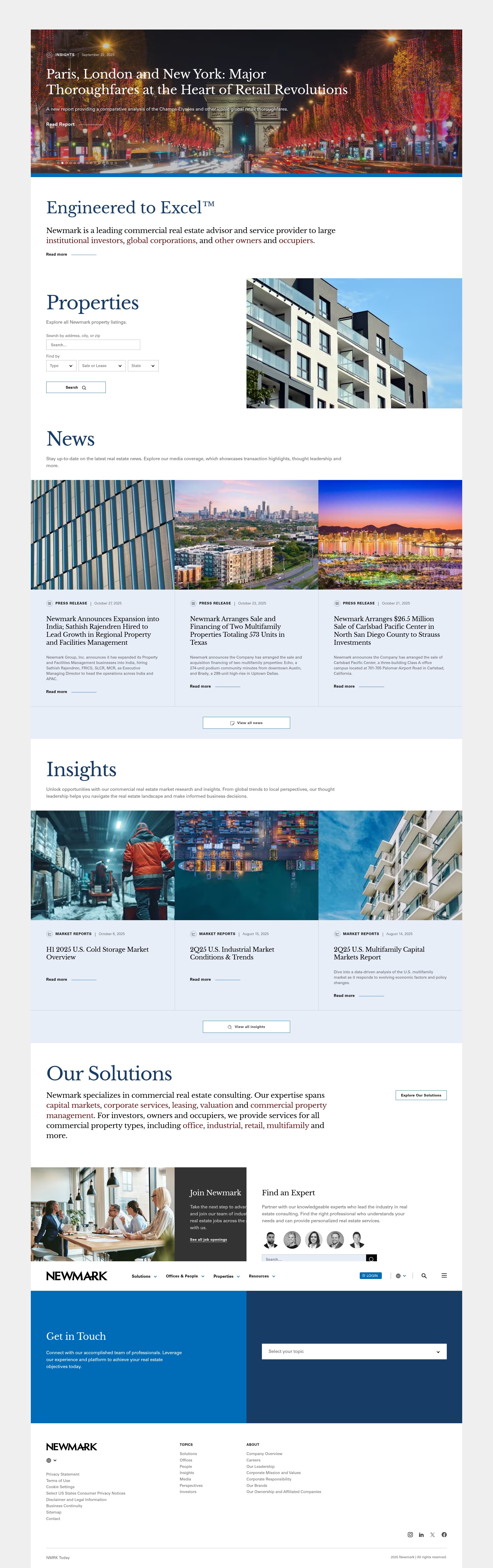 Screenshot of www.nmrk.com