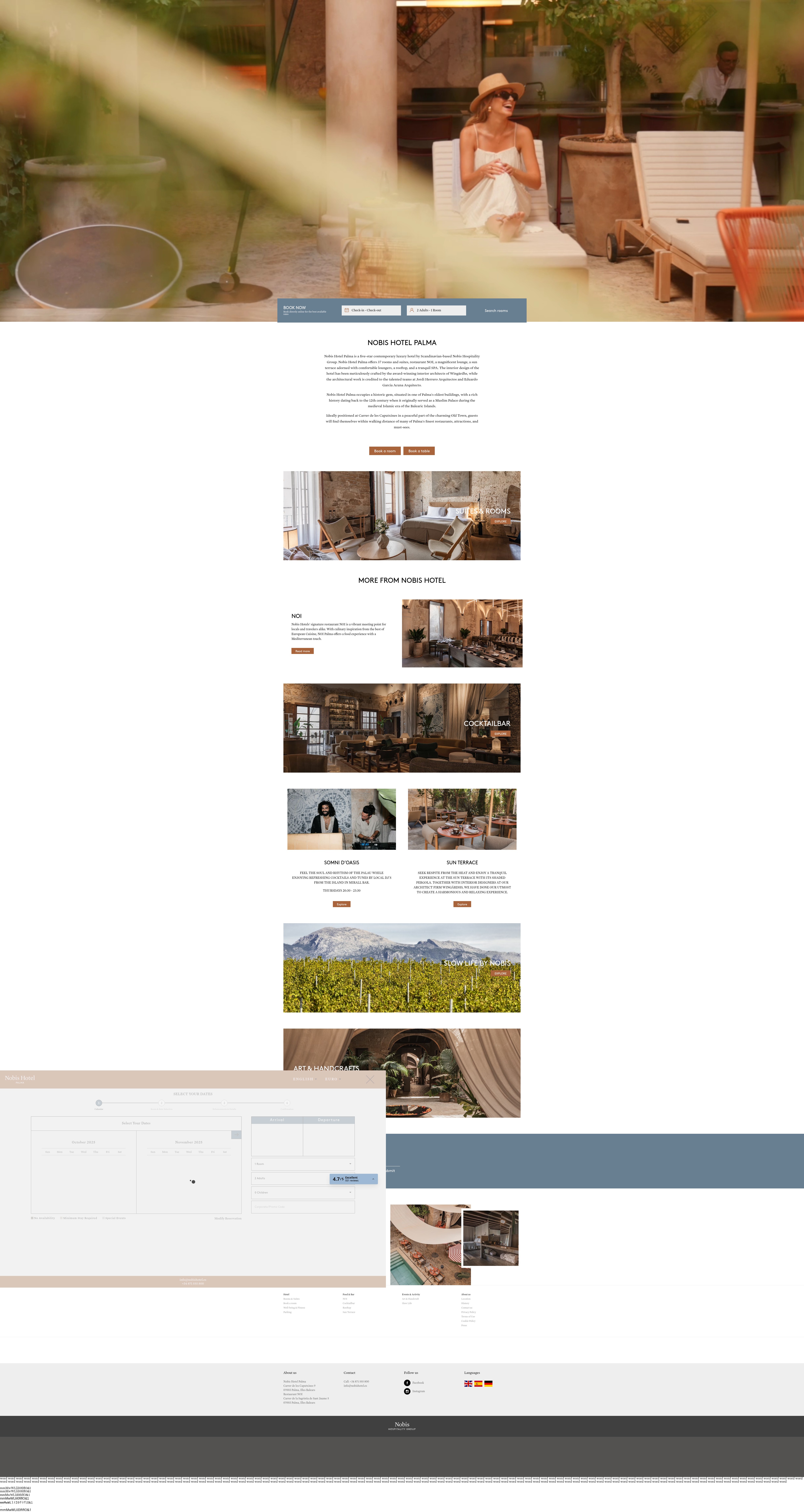 Screenshot of www.nobishotel.es