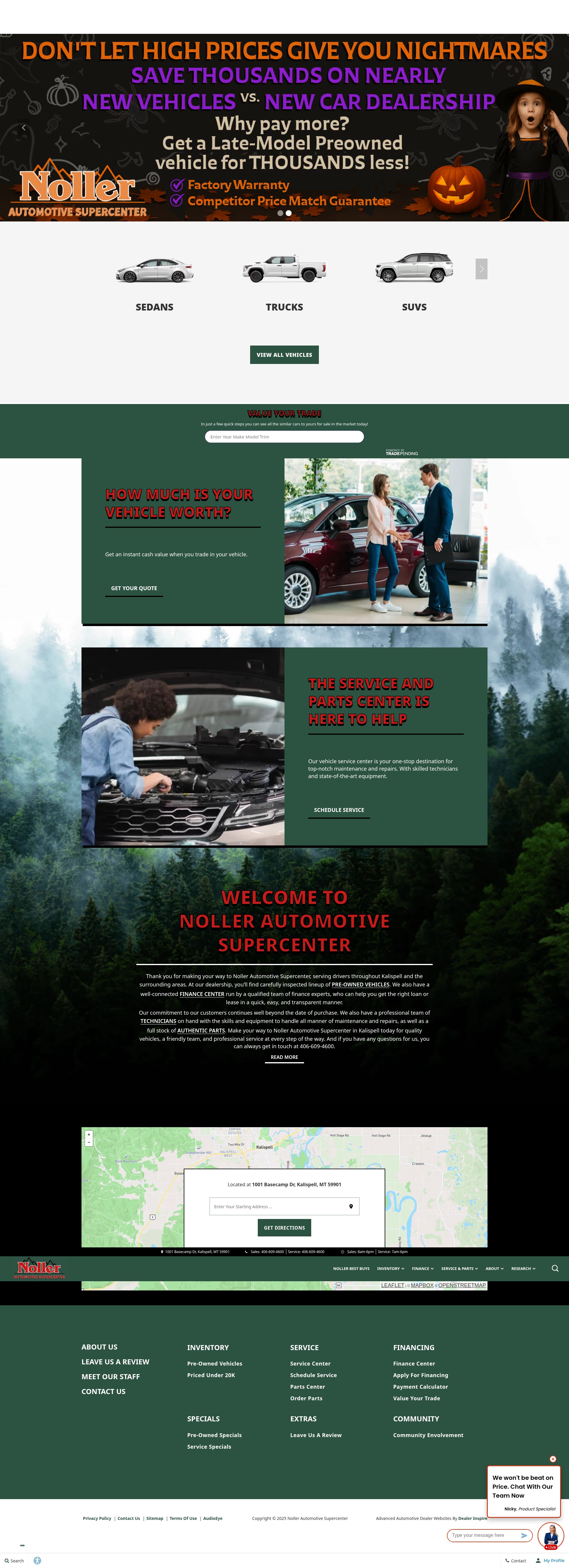 Screenshot of www.nollerautosupercenter.com