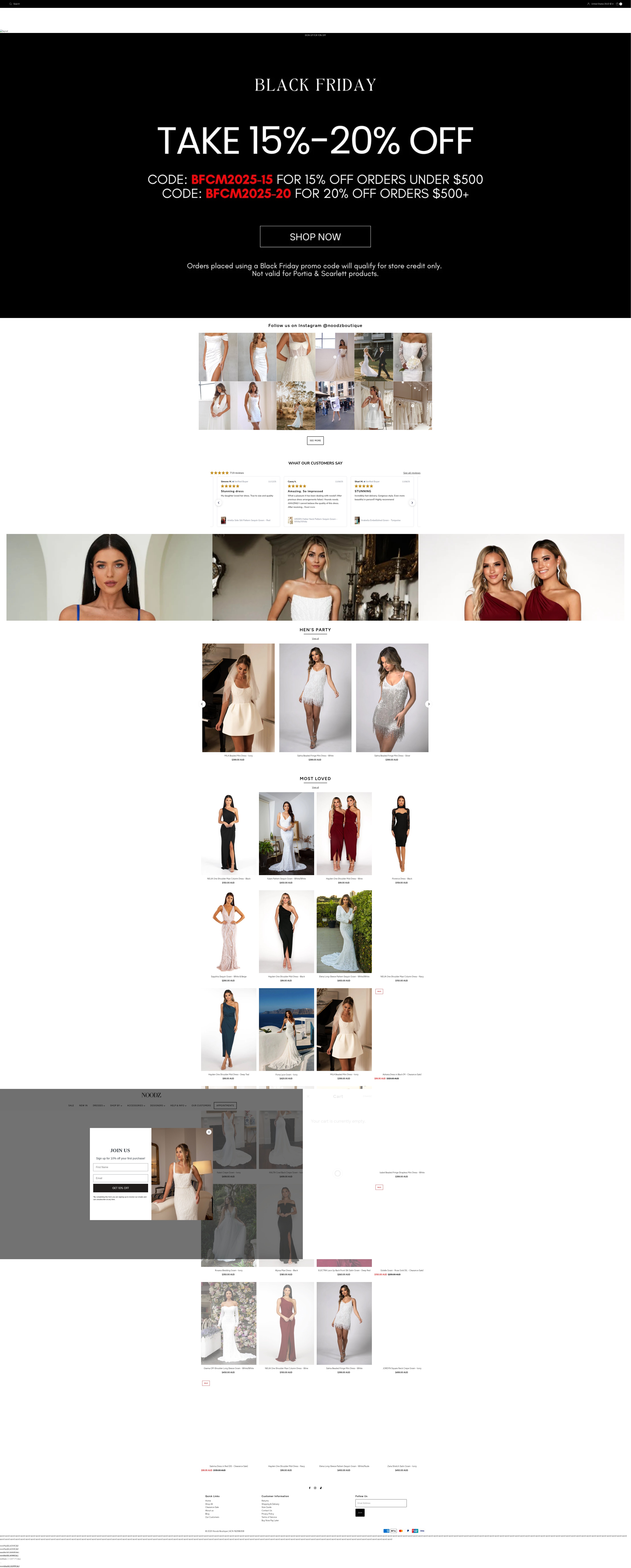 Screenshot of www.noodzboutique.com.au