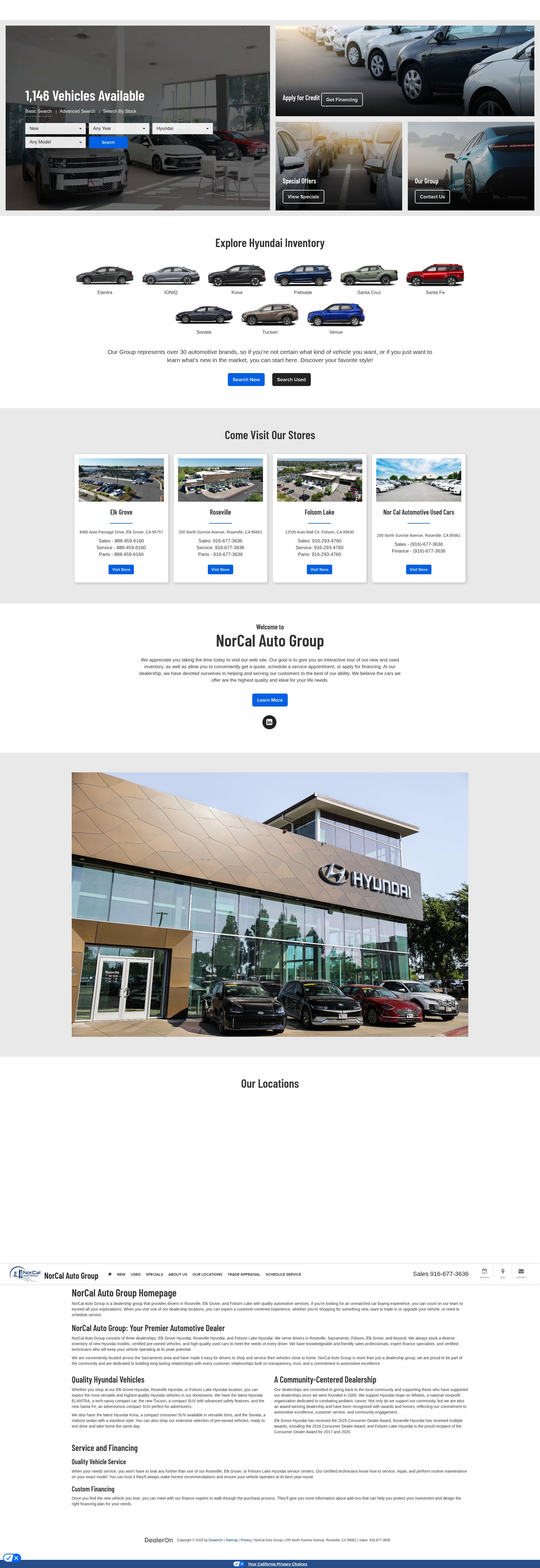 Screenshot of www.norcalautogroup.com