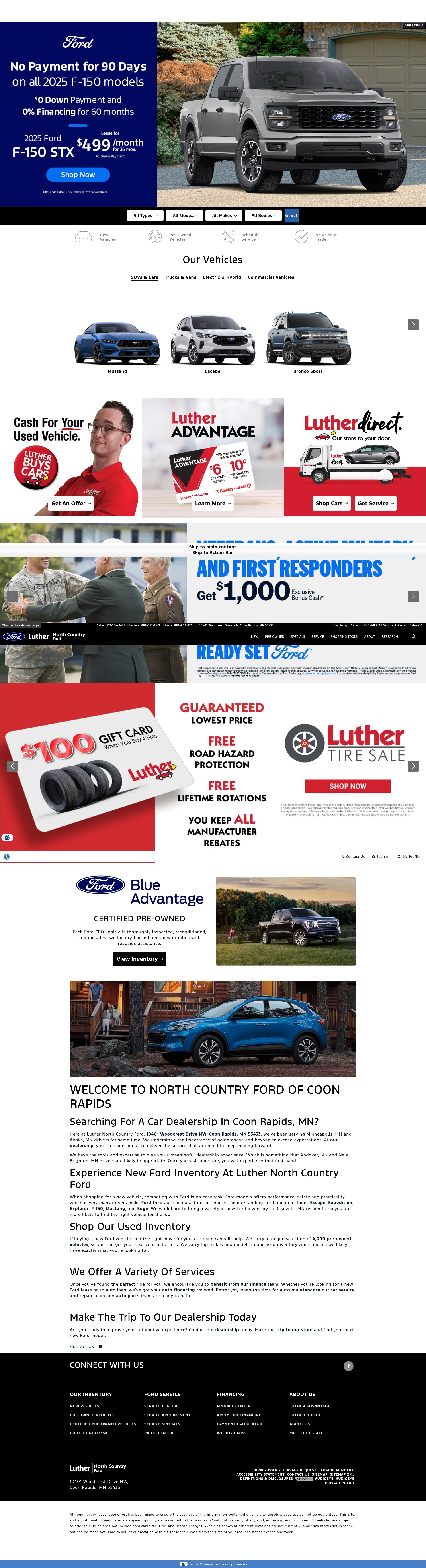 Screenshot of www.northcountryford.com