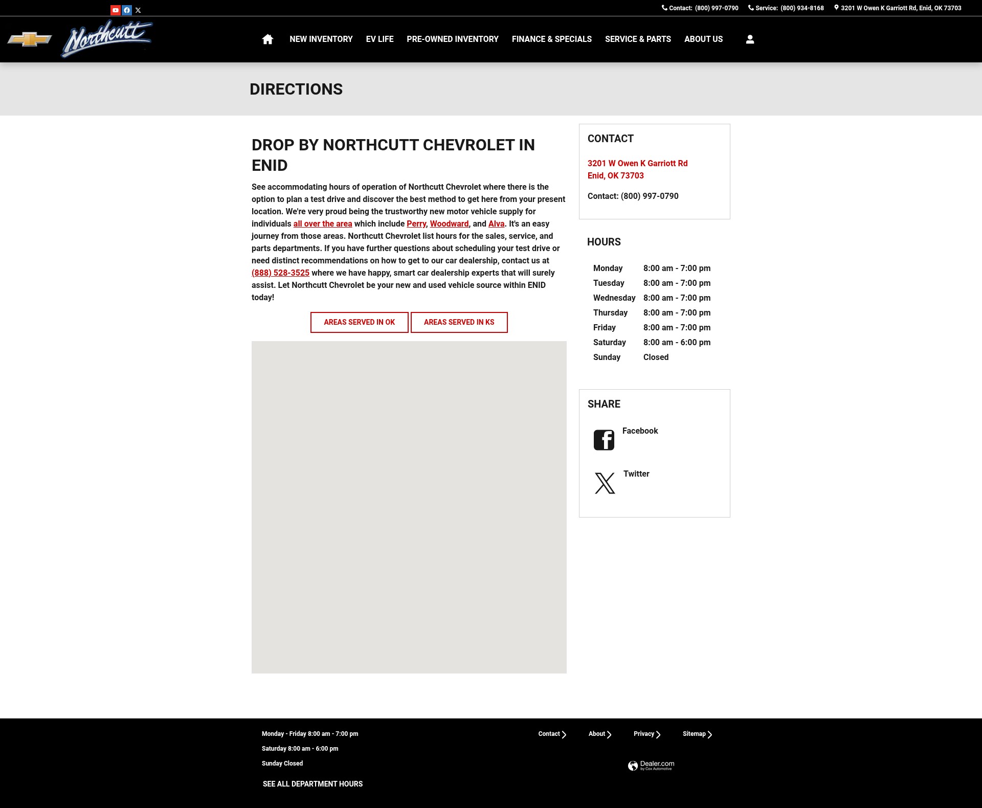 Screenshot of www.northcuttchevrolet.com