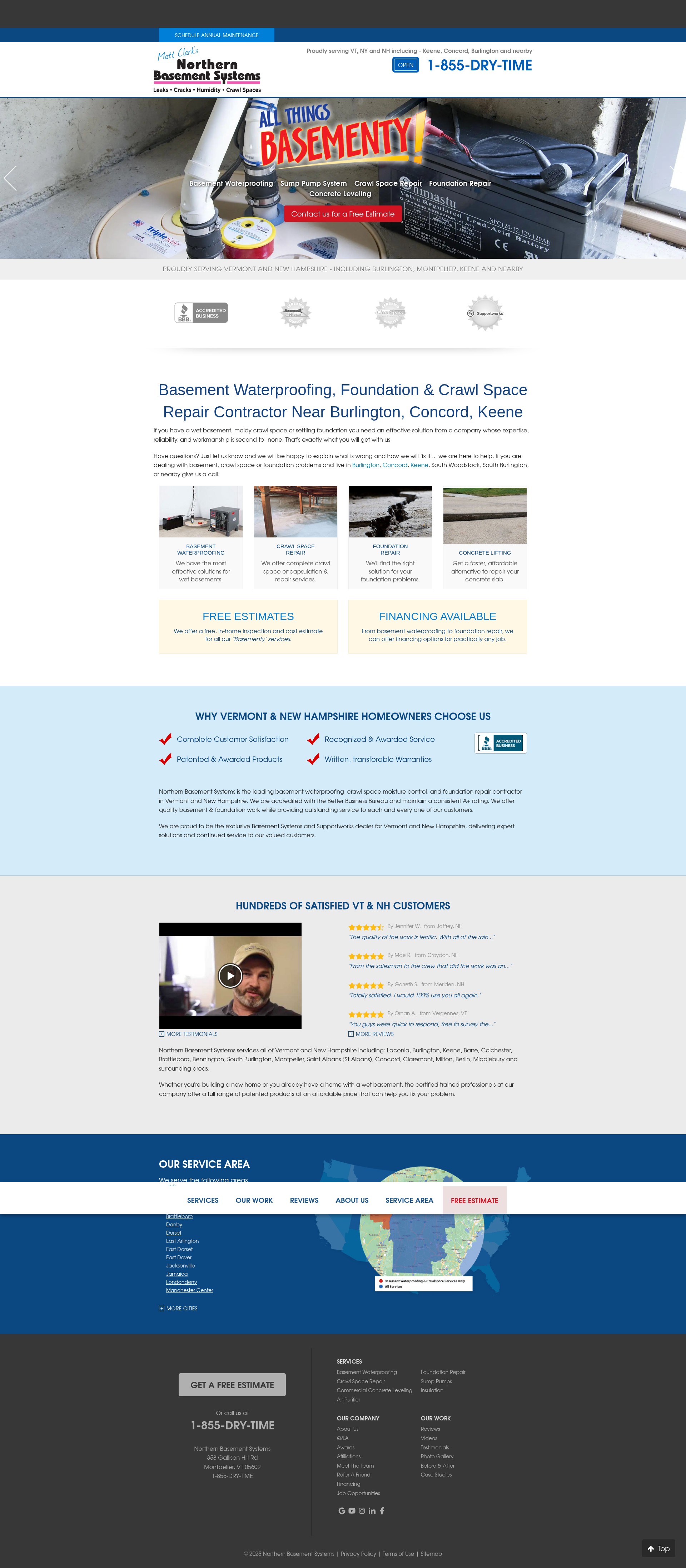Screenshot of www.northernnefoundations.com