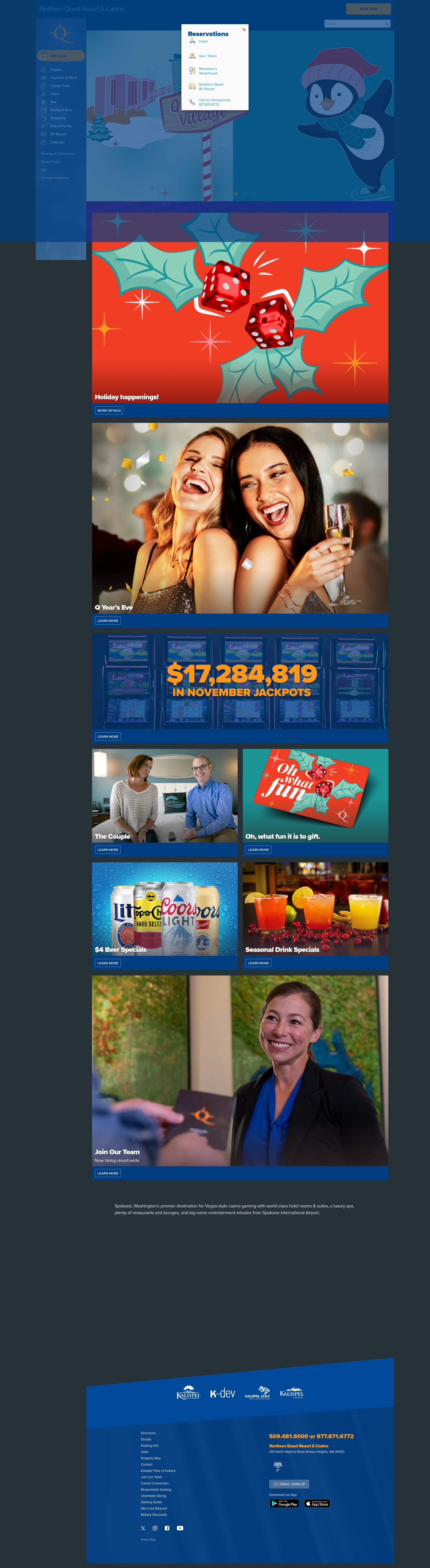 Screenshot of www.northernquest.com