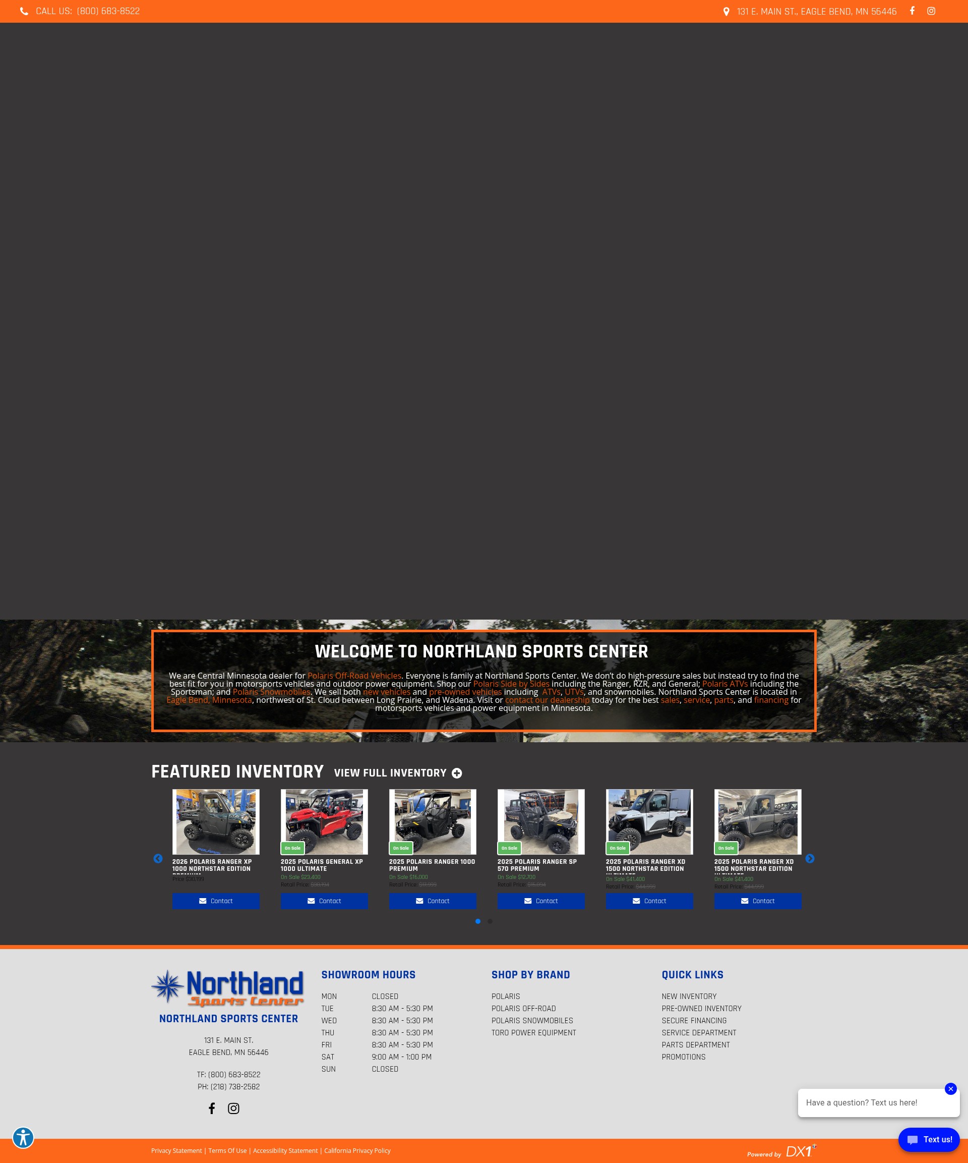 Screenshot of www.northlandsportsmn.com