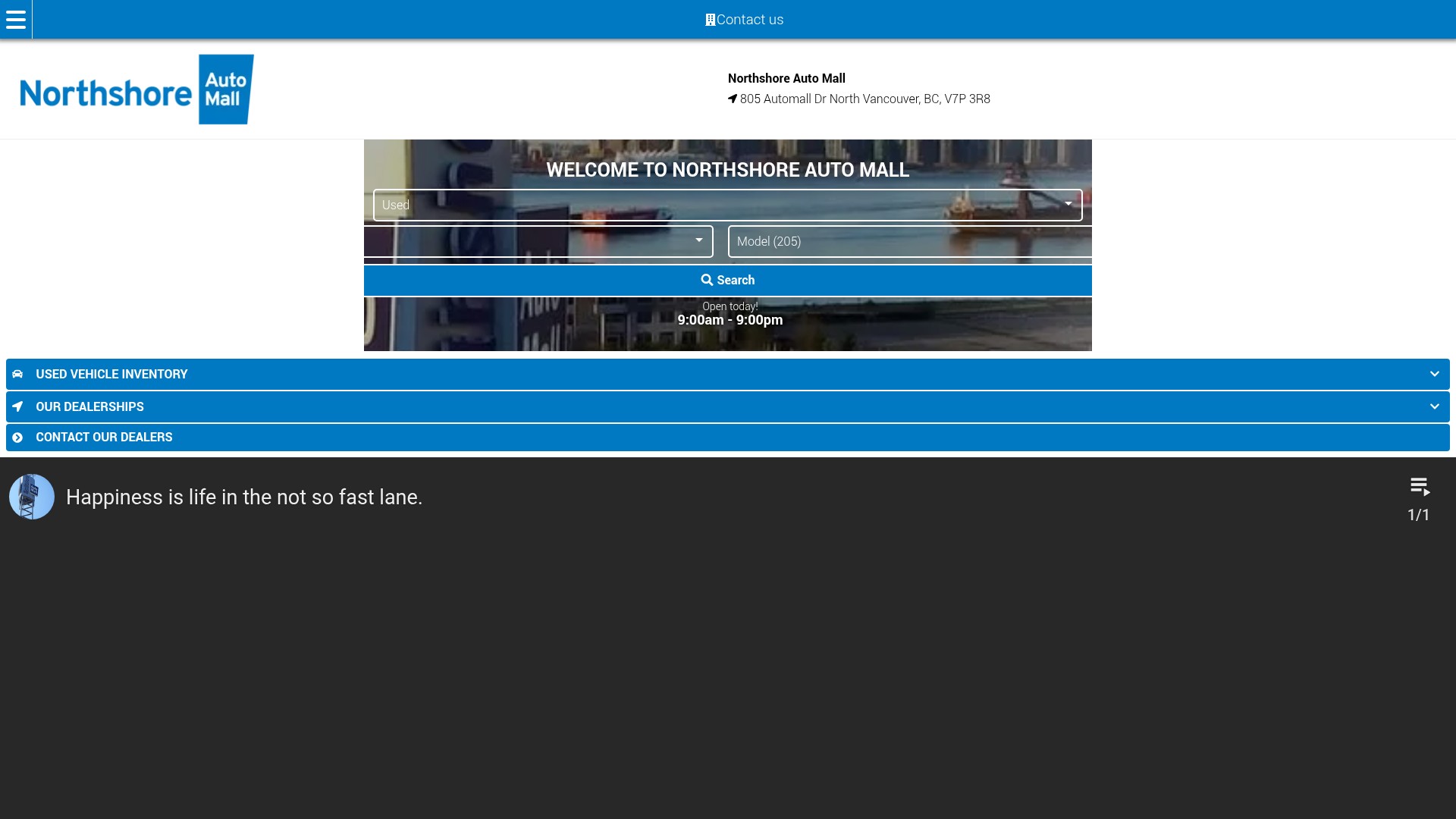 Screenshot of www.northshoreautomall.com