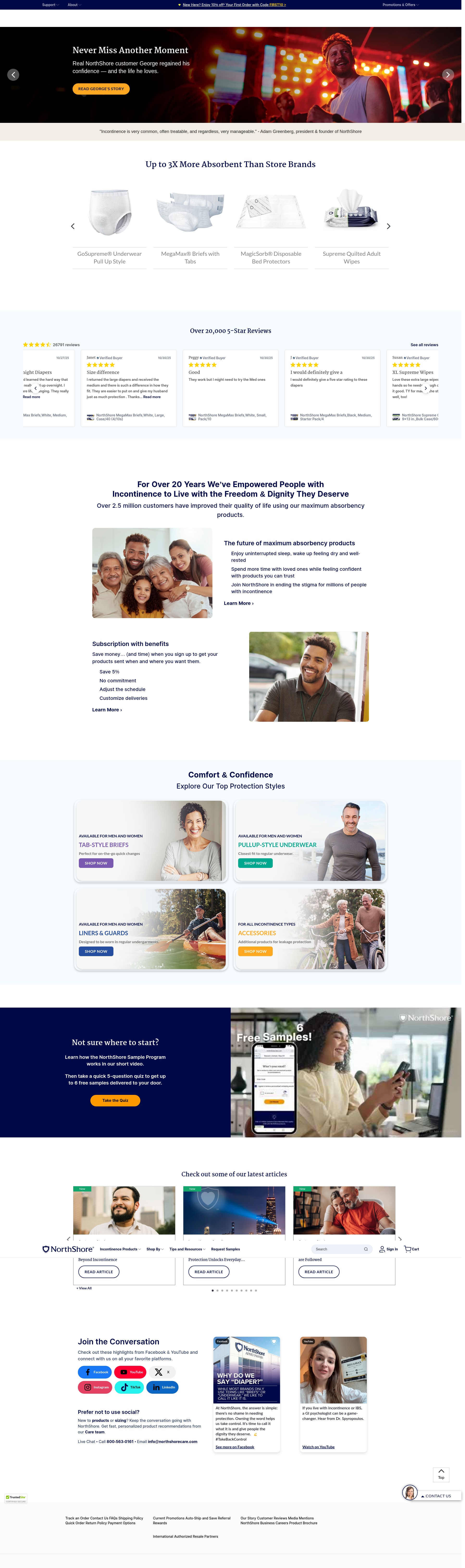 Screenshot of www.northshorecare.com