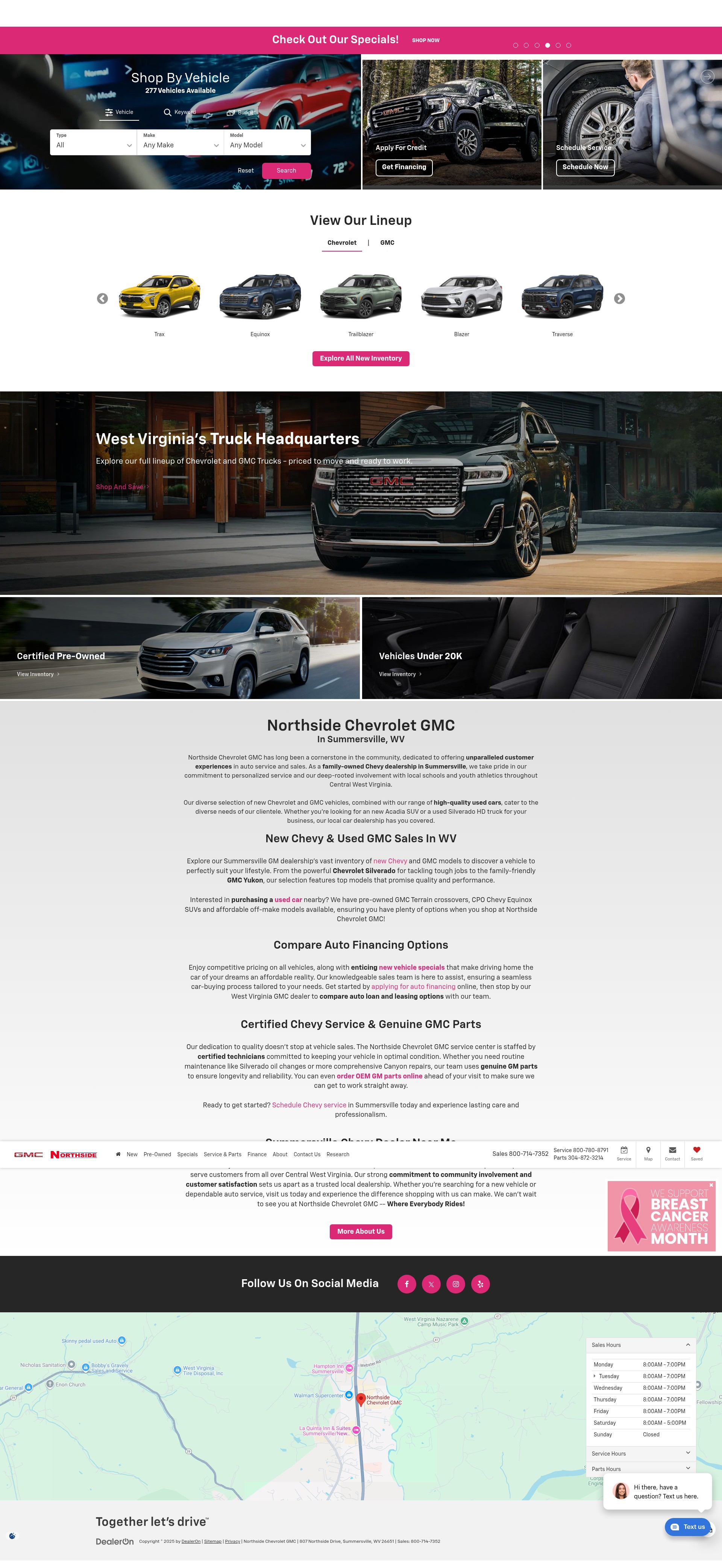 Screenshot of www.northsidewv.net