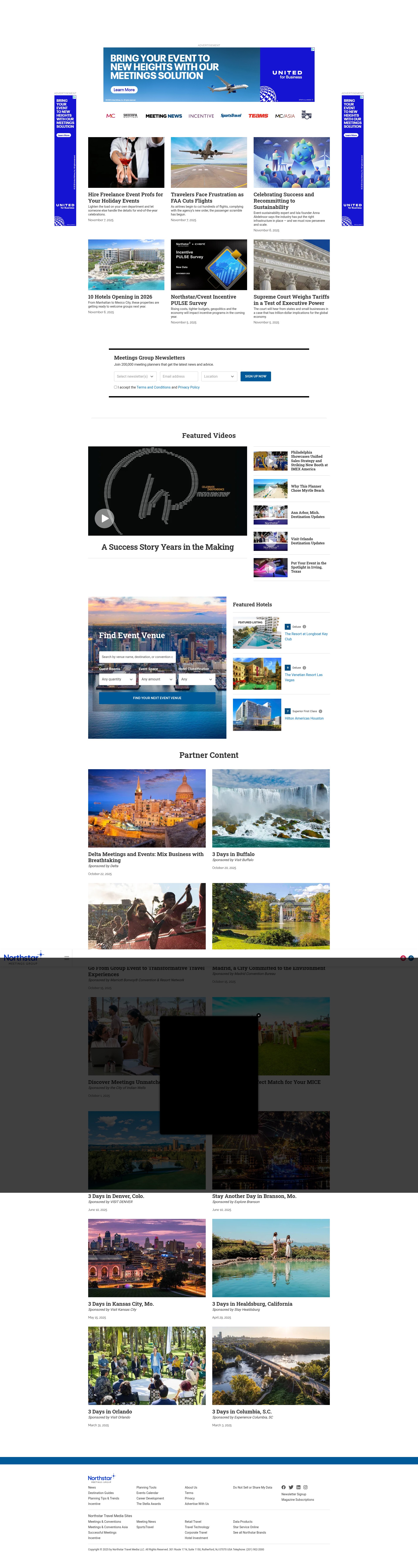 Screenshot of www.northstarmeetingsgroup.com