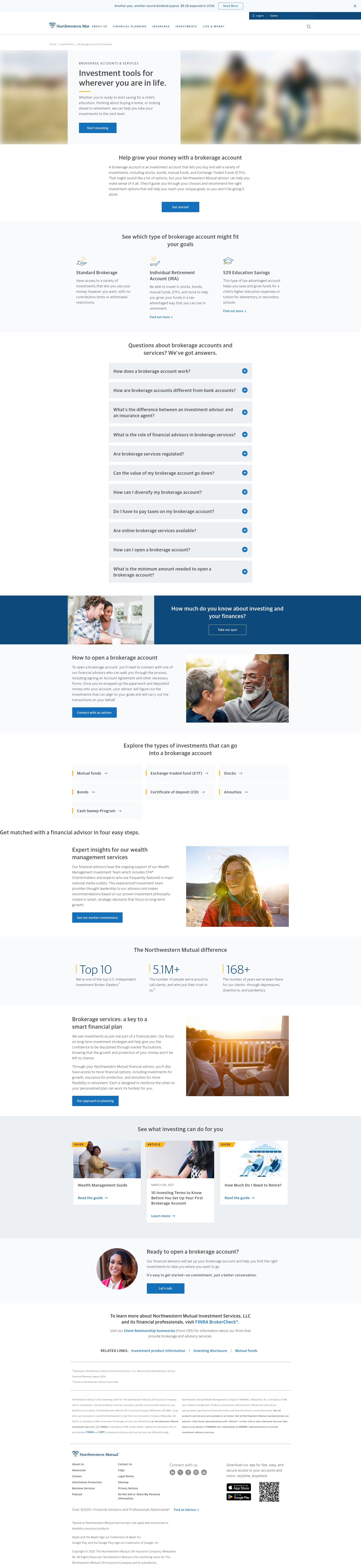 Screenshot of www.northwesternmutual.com