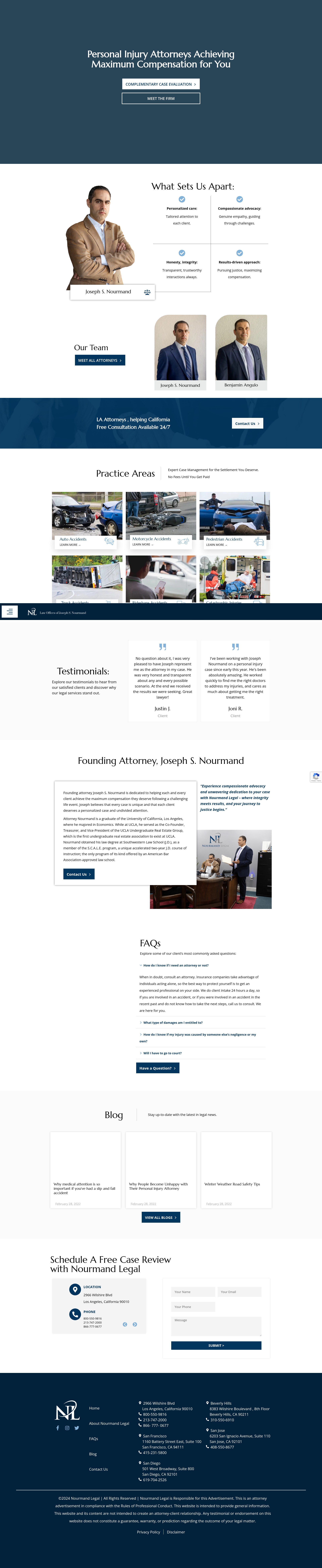 Screenshot of www.nourmandlegal.com