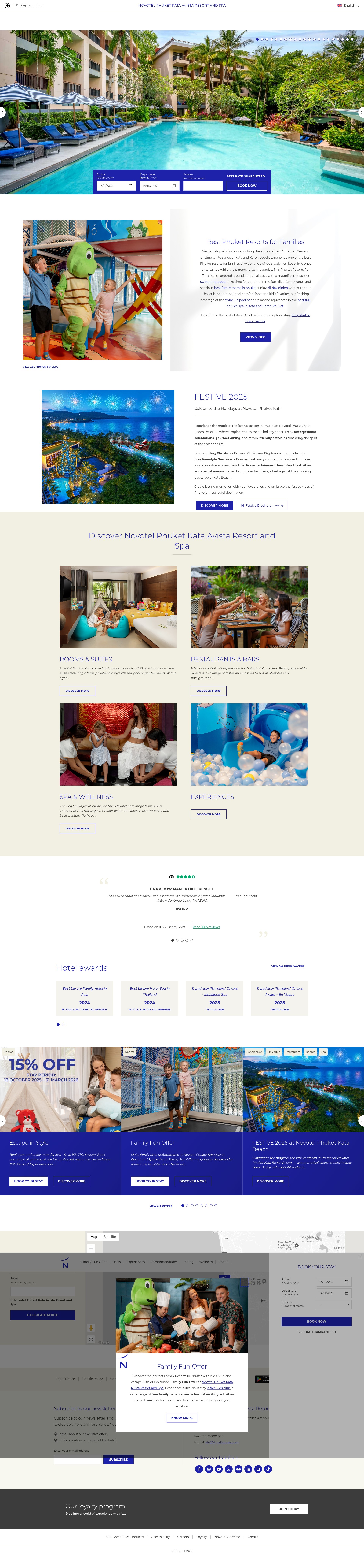 Screenshot of www.novotelphuketresortkata.com