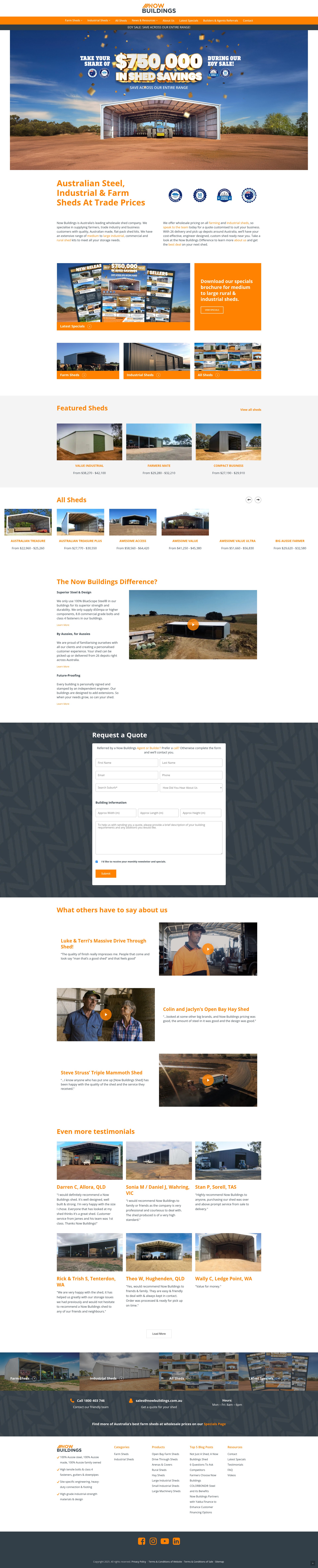Screenshot of www.nowbuildings.com.au