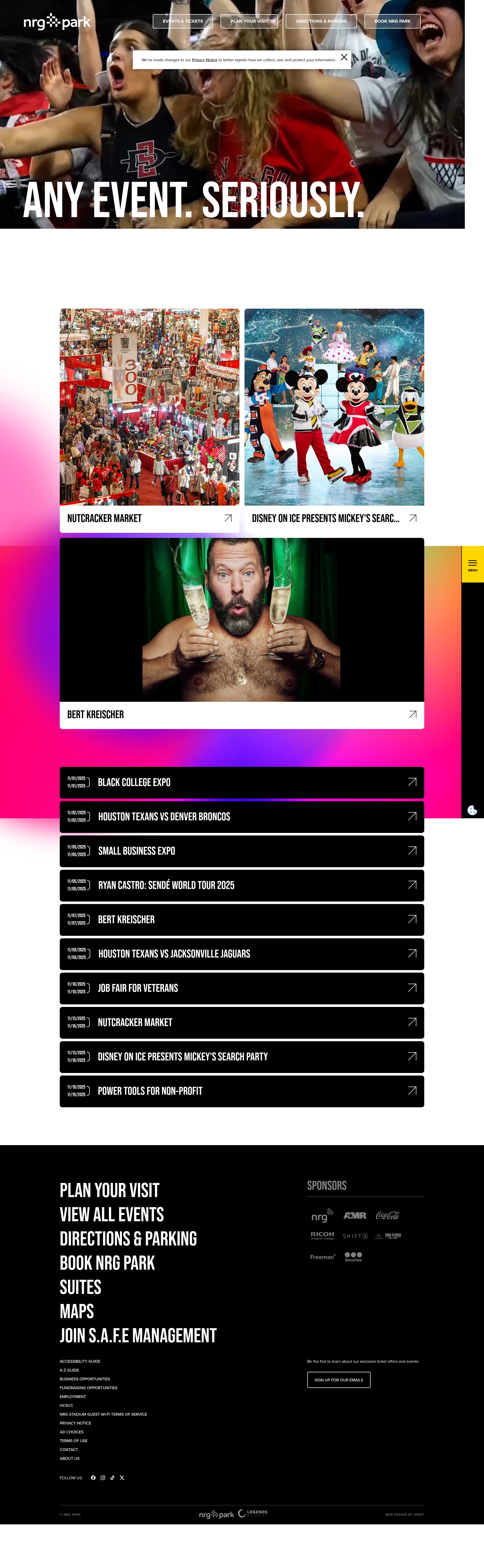 Screenshot of www.nrgpark.com