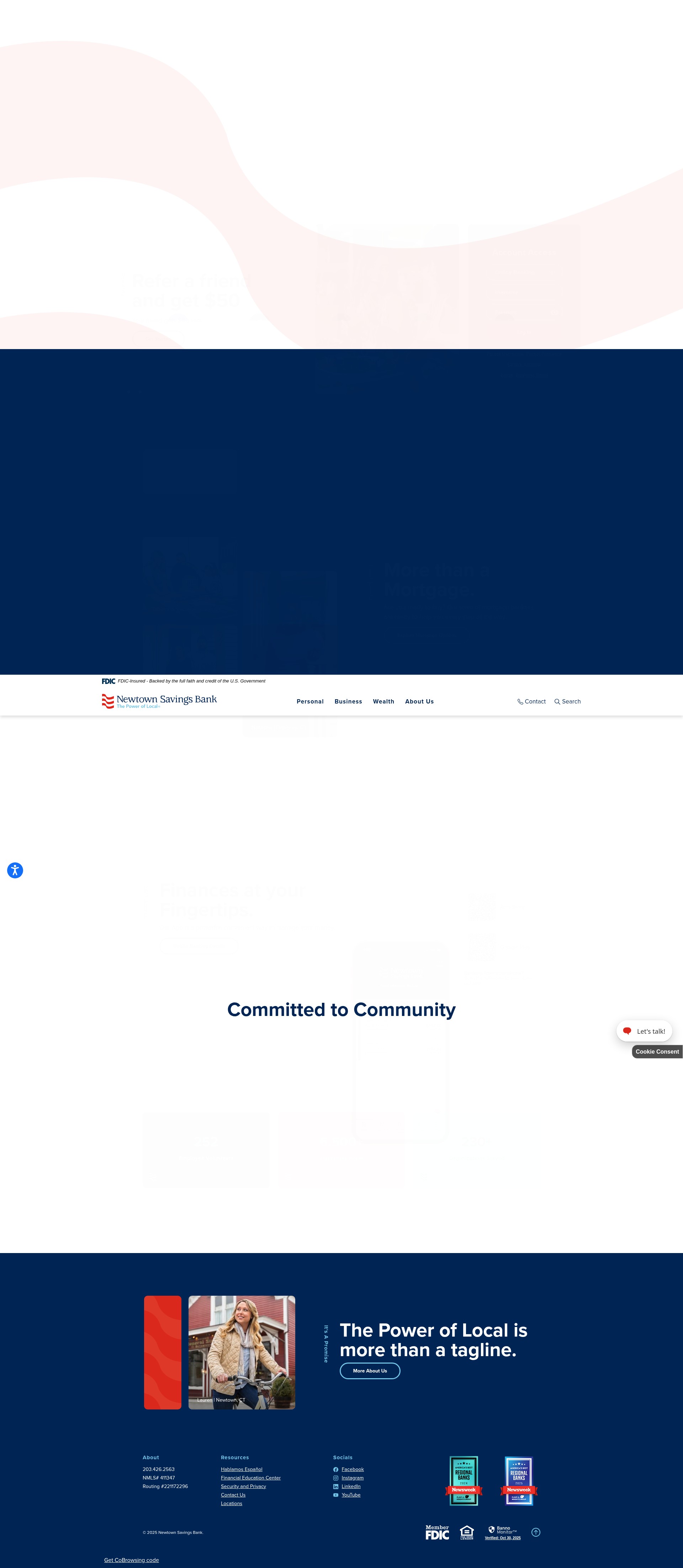 Screenshot of www.nsbonline.com