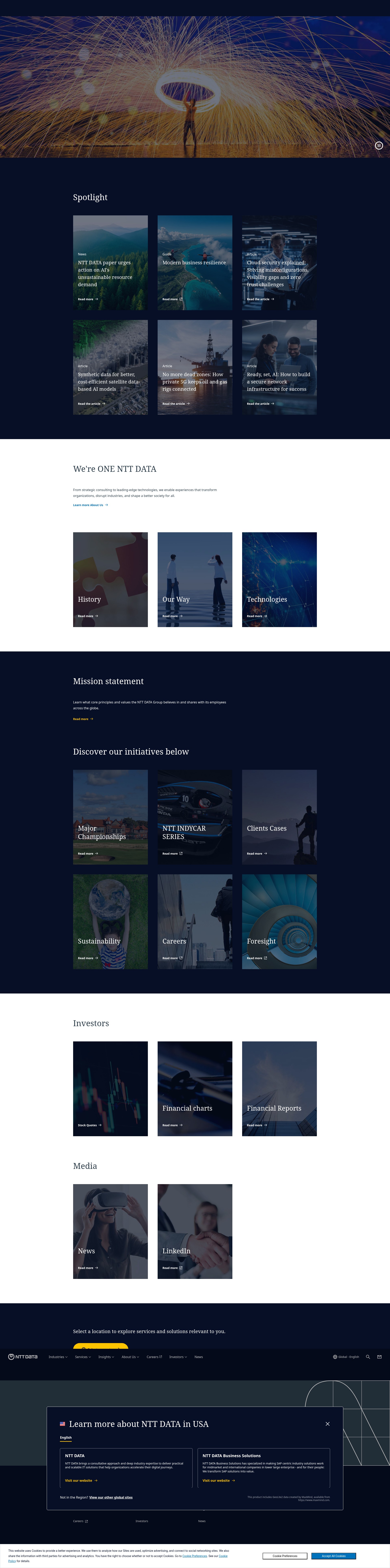 Screenshot of www.nttdata.com