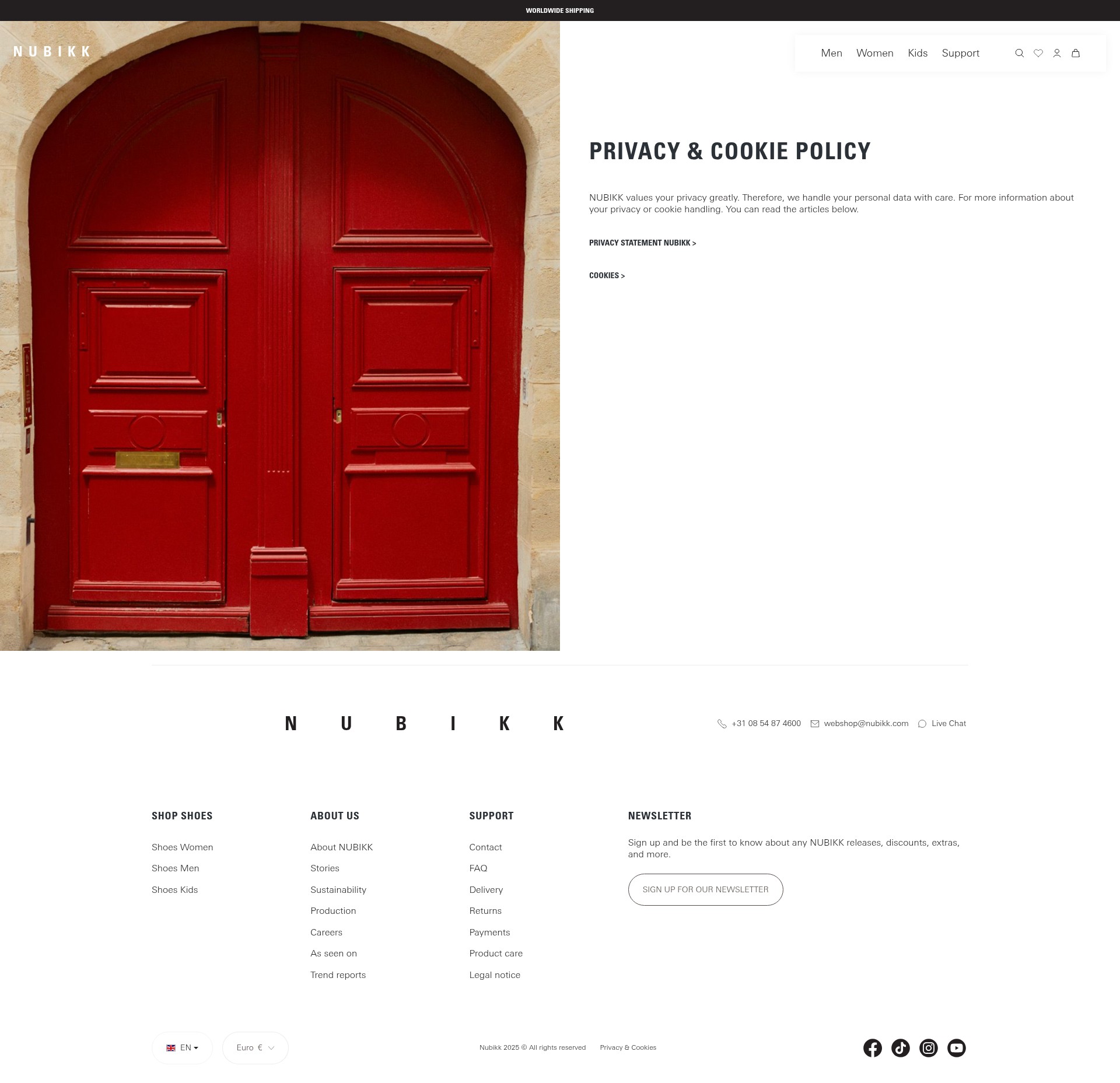 Screenshot of www.nubikk.com