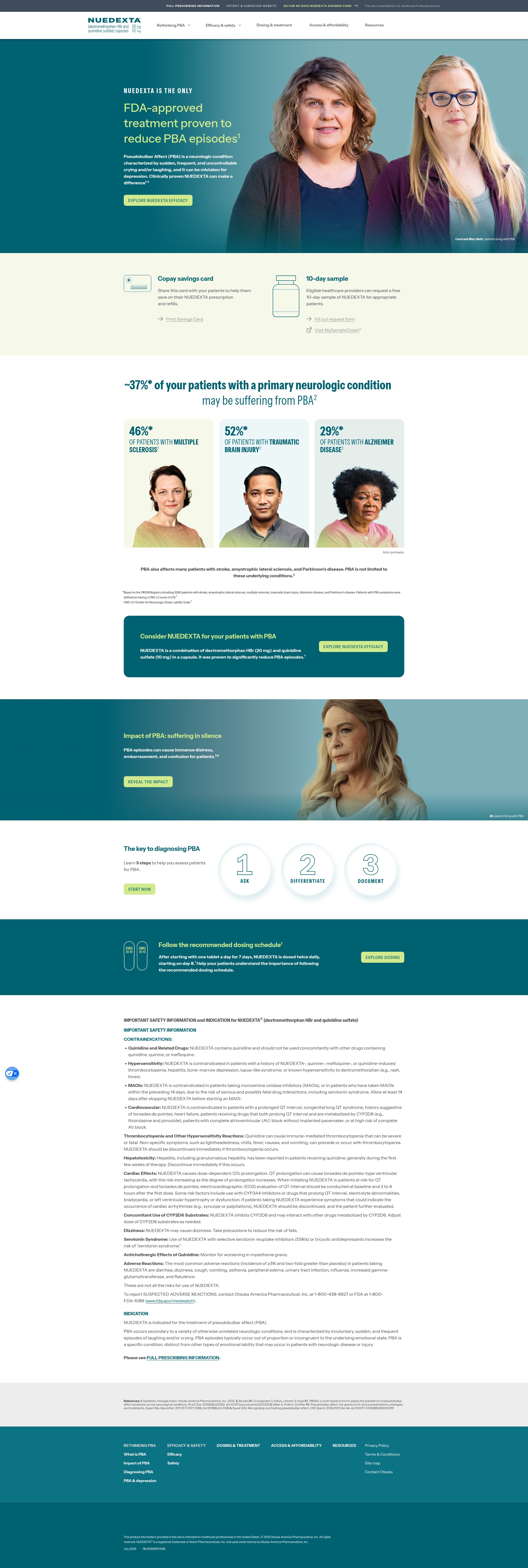 Screenshot of www.nuedextahcp.com