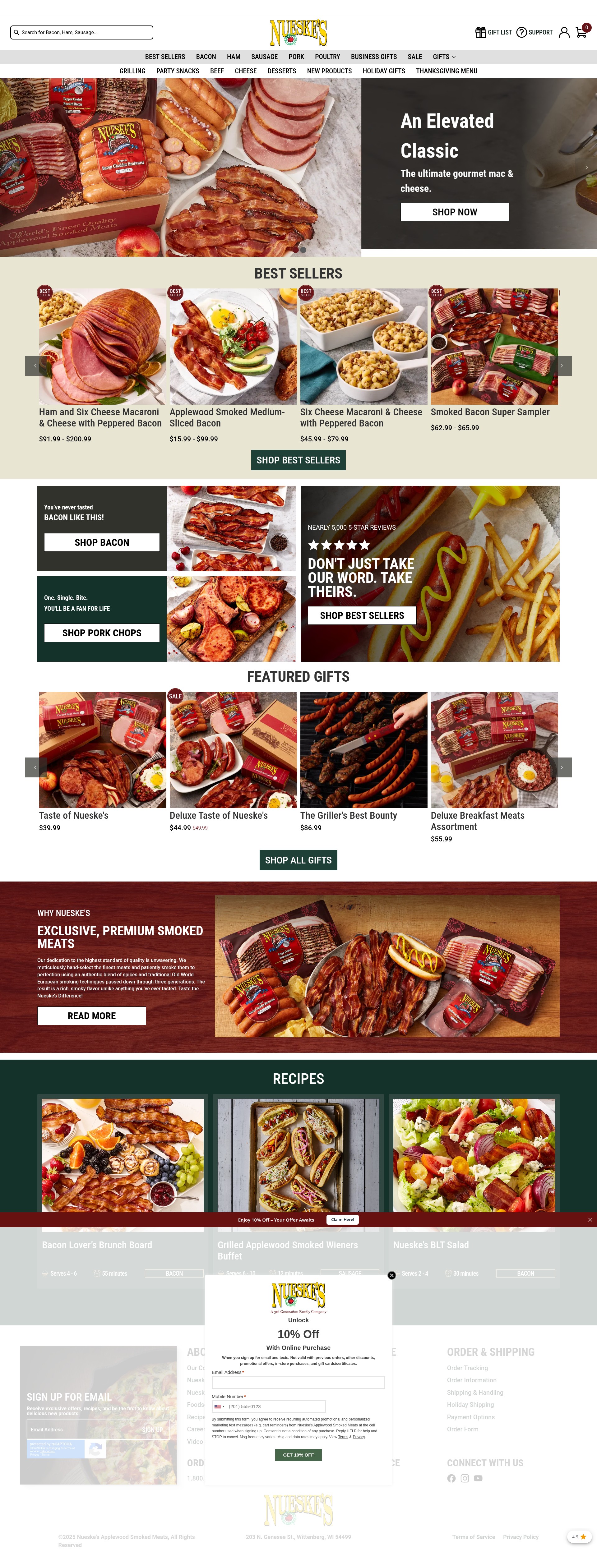 Screenshot of www.nueskes.com