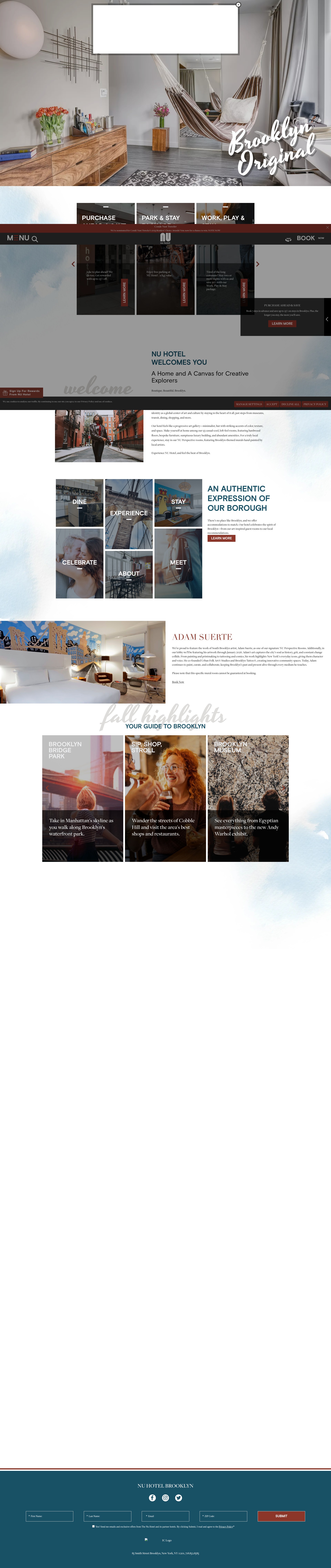Screenshot of www.nuhotelbrooklyn.com