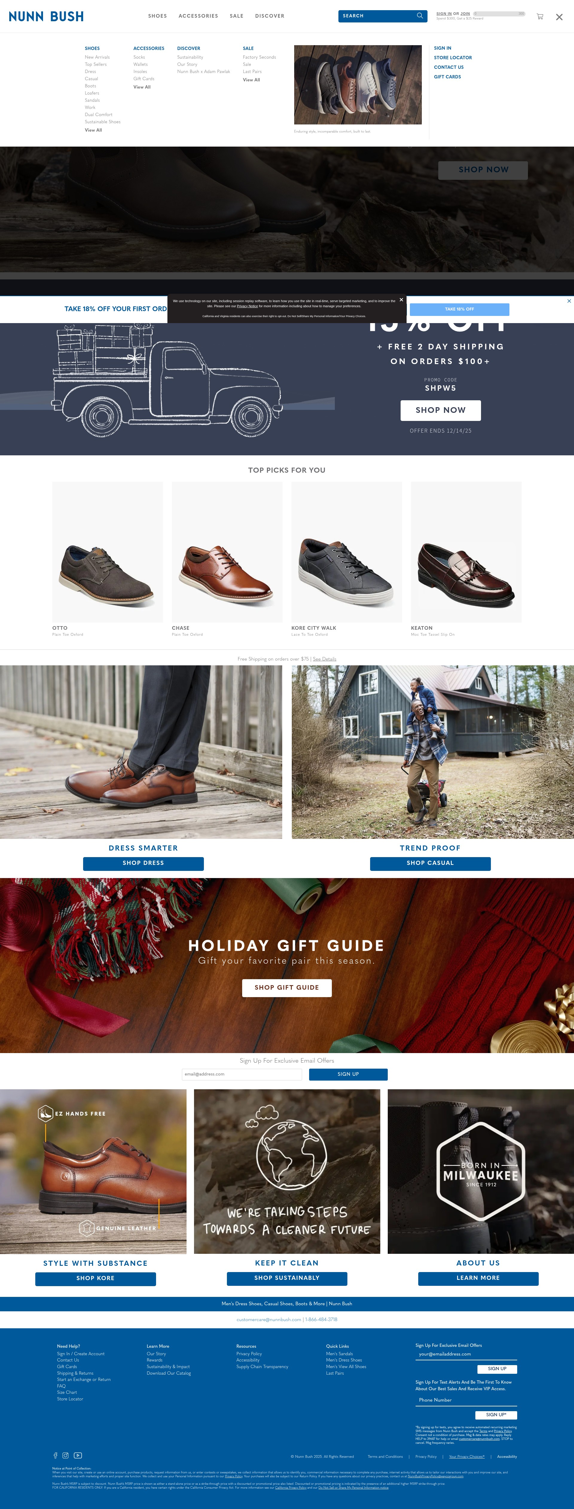 Screenshot of www.nunnbush.com