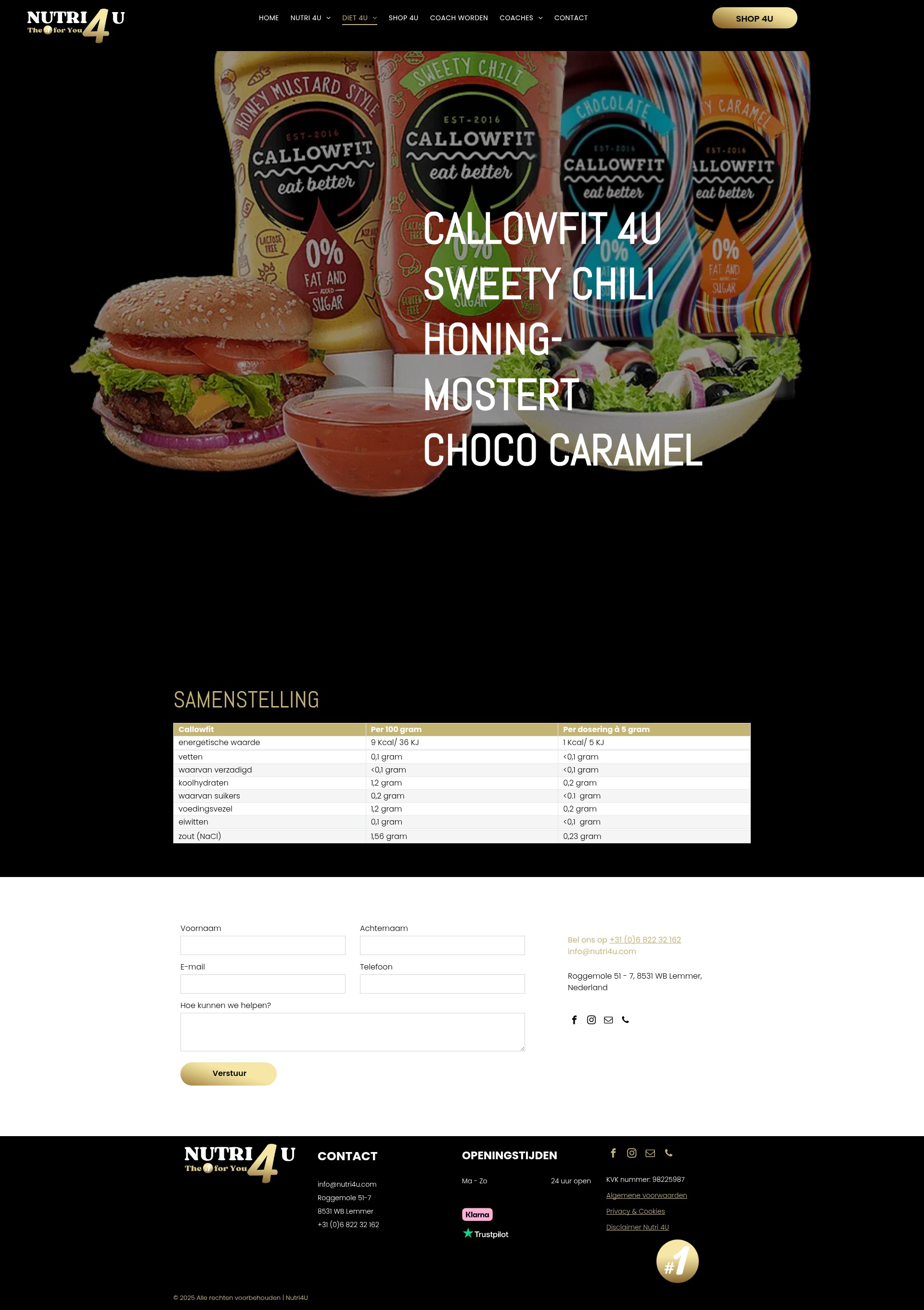Screenshot of www.nutri4u.com