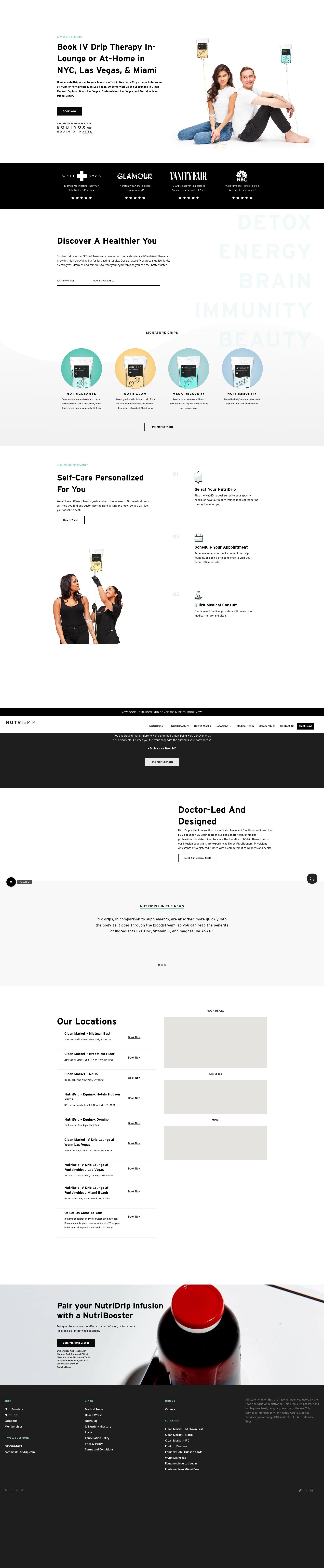 Screenshot of www.nutridrip.com