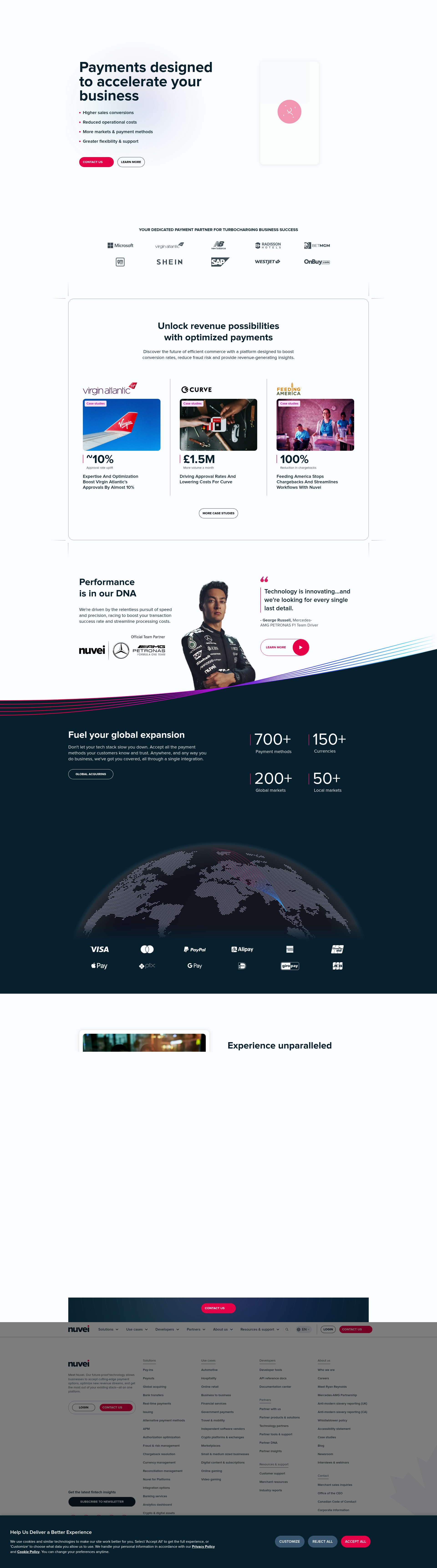 Screenshot of www.nuvei.com