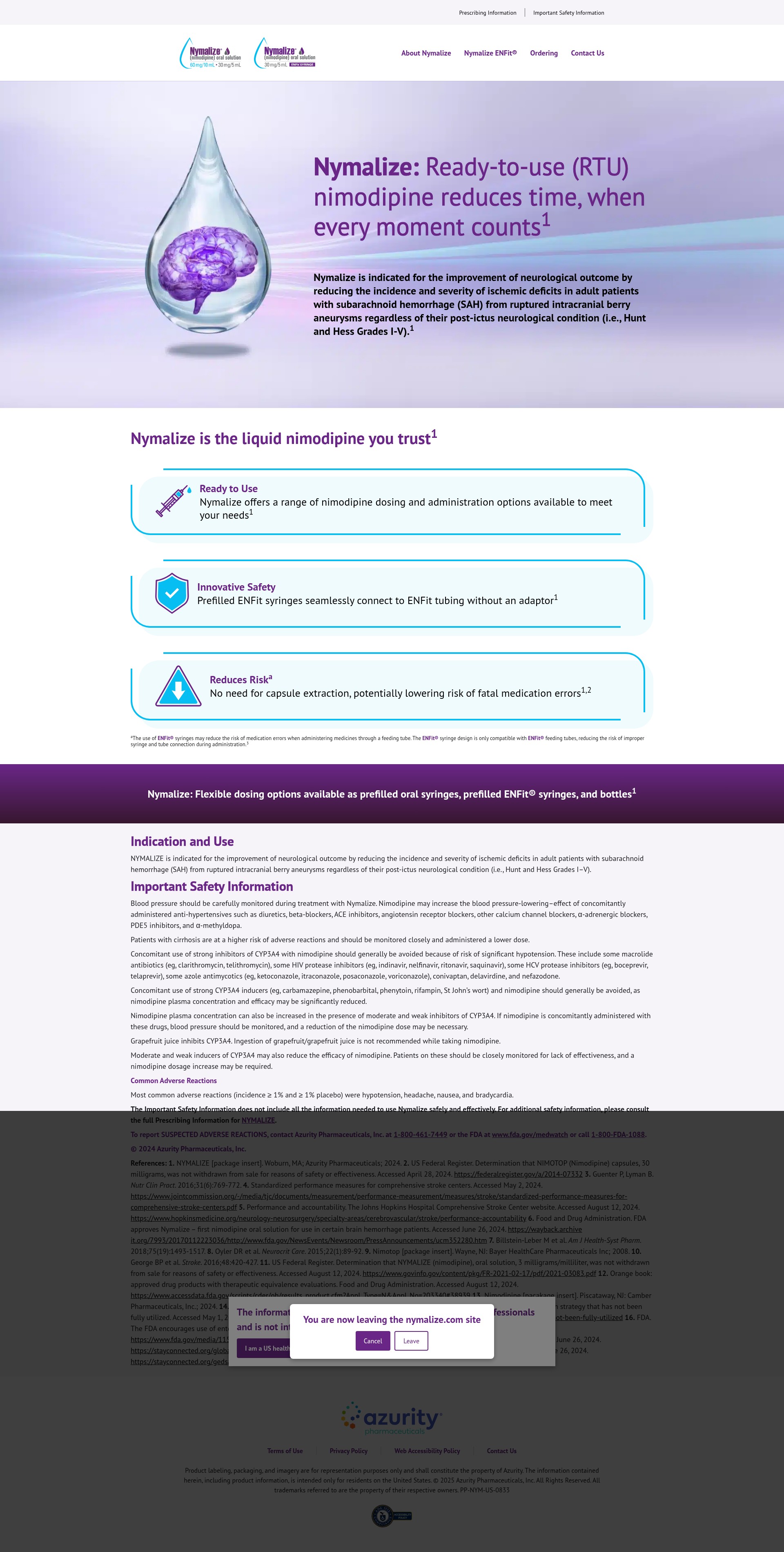 Screenshot of www.nymalize.com