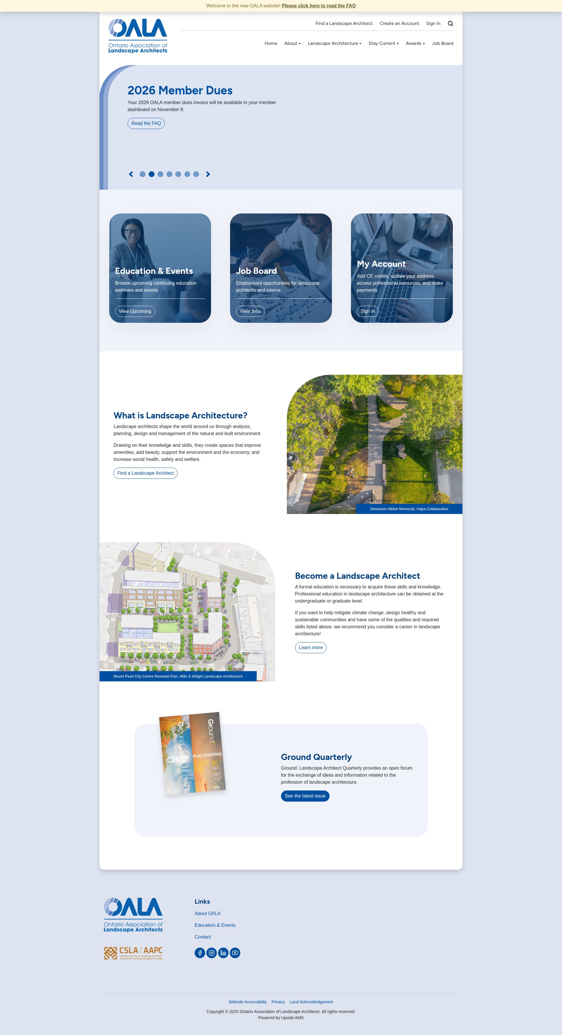 Screenshot of www.oala.ca